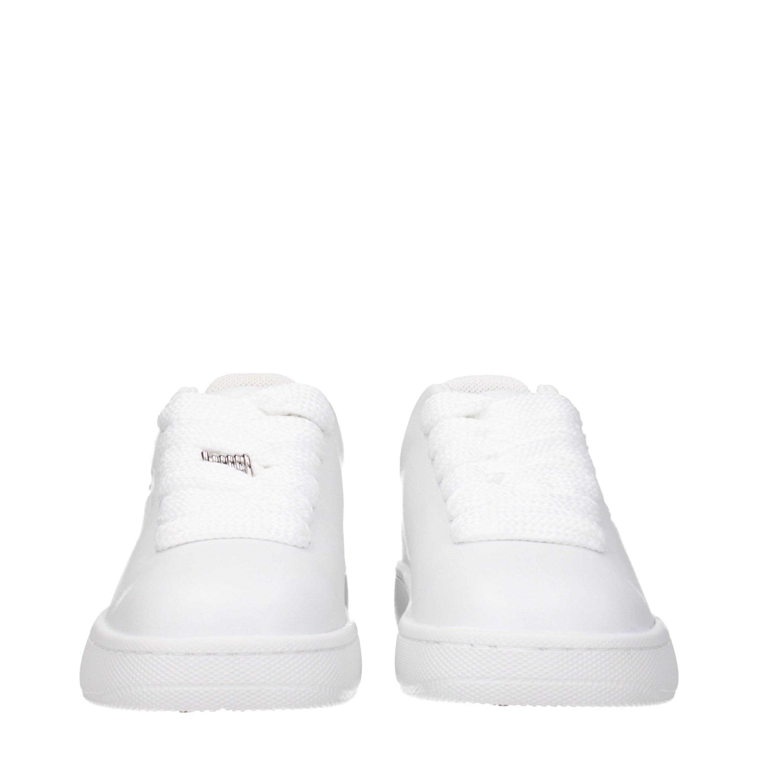 Burberry Weiße Leder-Low Tops