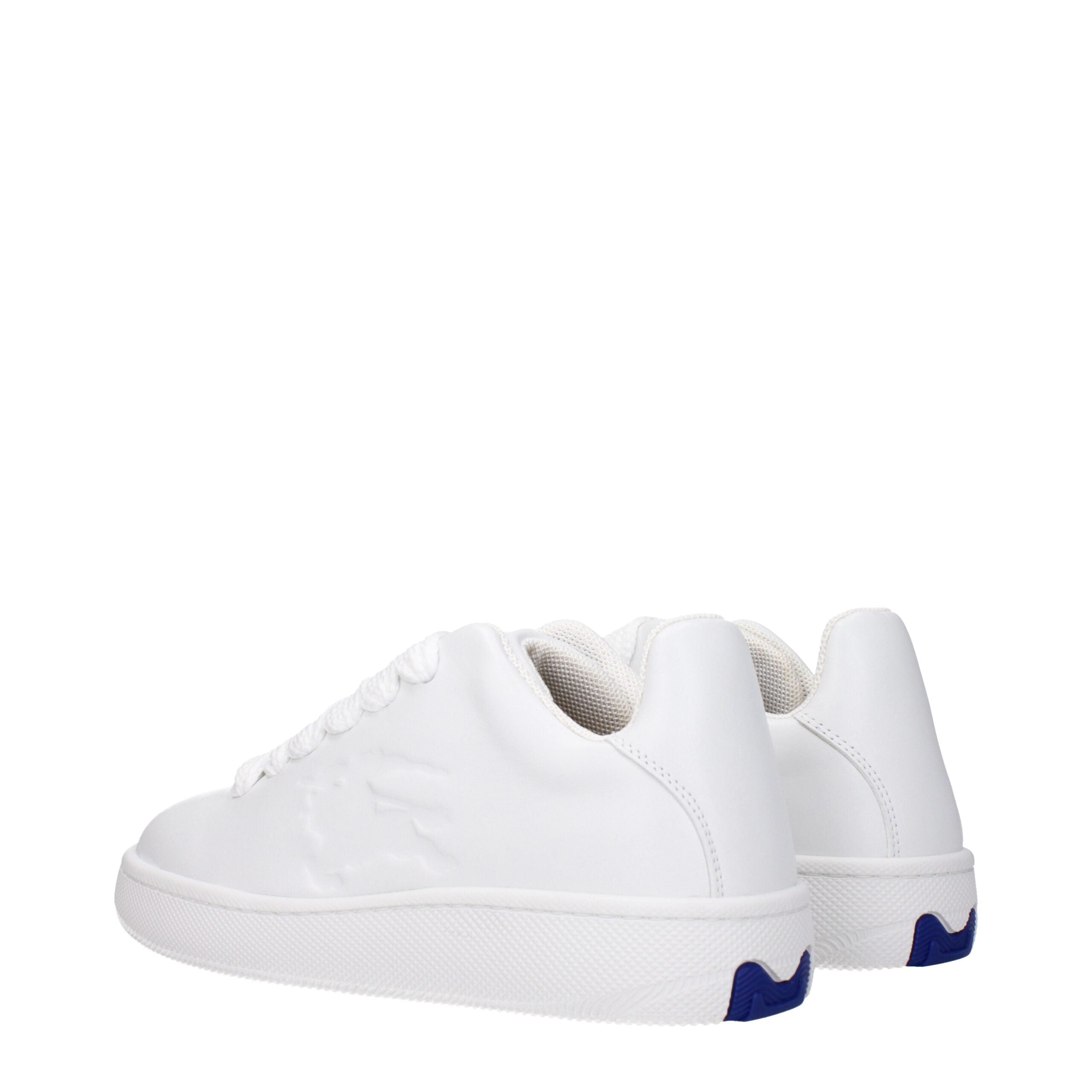 Burberry Weiße Leder-Low Tops