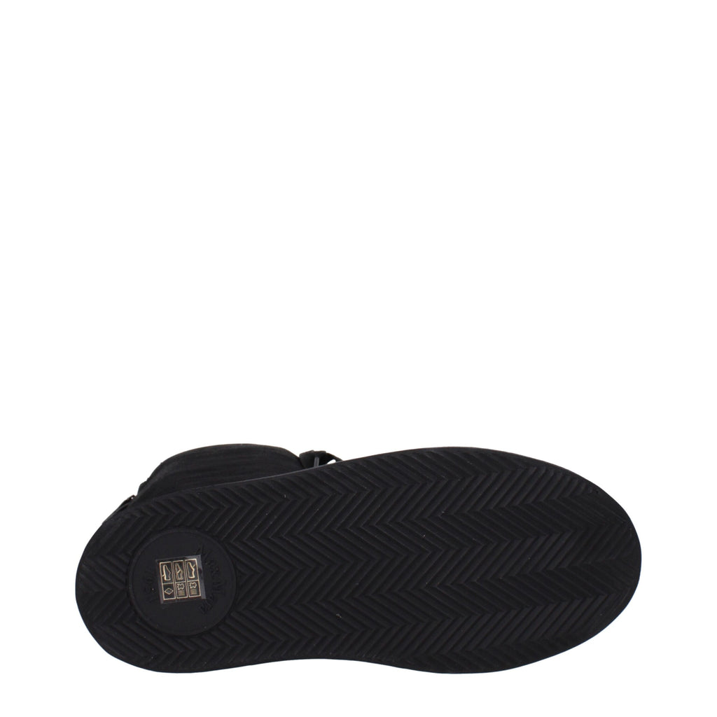 Max Mara Schwarze Schnürstiefel aus Stoff