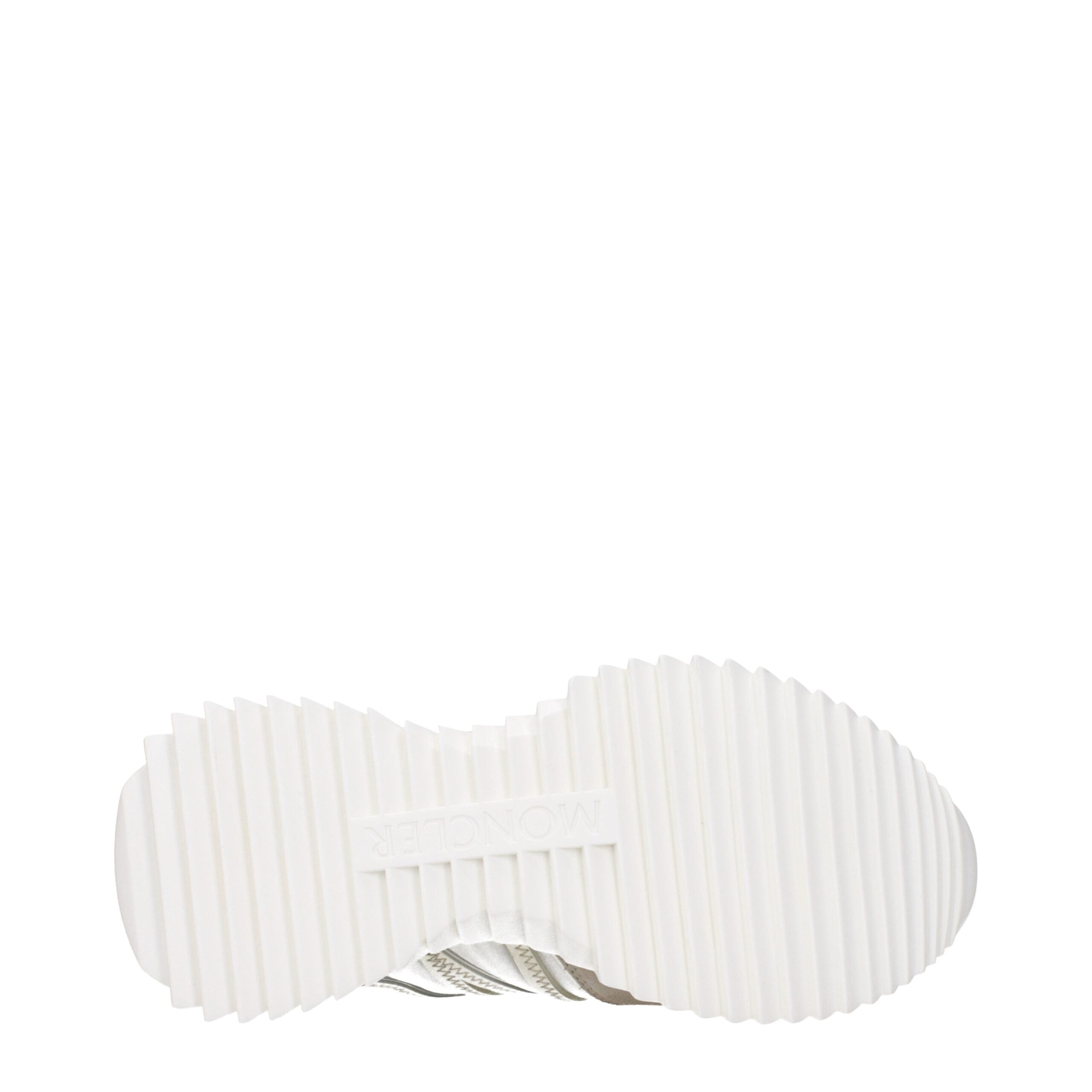 Moncler Beigefarbene Stoff-Sneaker mit niedrigem Schnitt