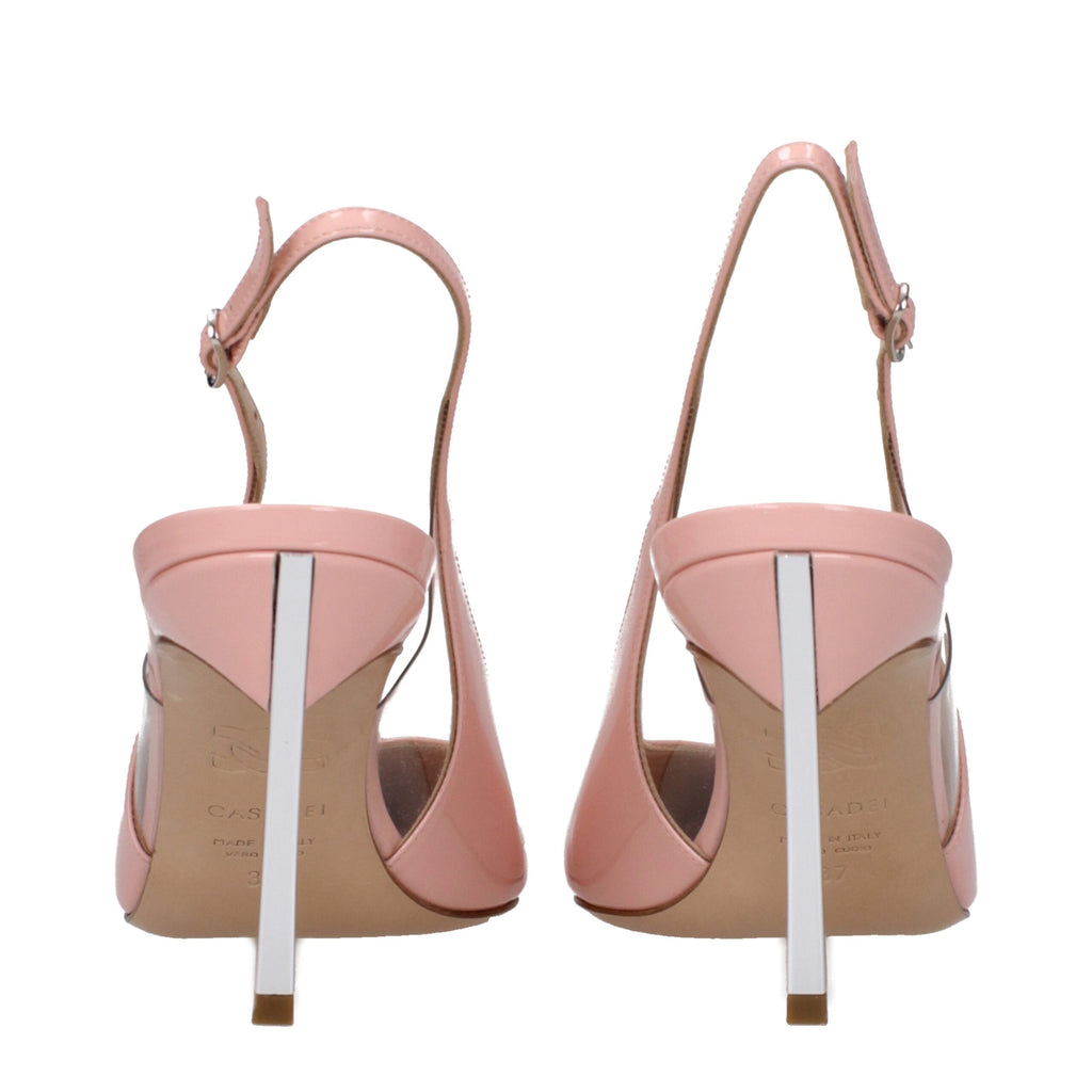 Casadei Rosa Lederpumps mit hohem Absatz
