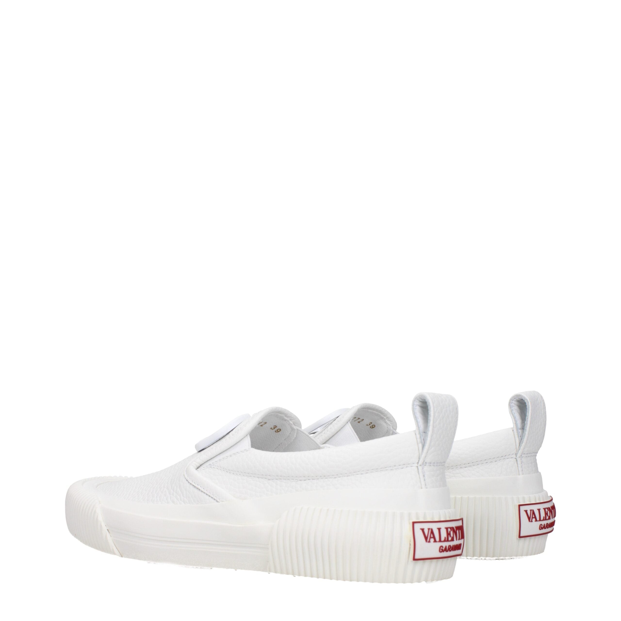 Valentino Garavani Weiße Leder Slipper
