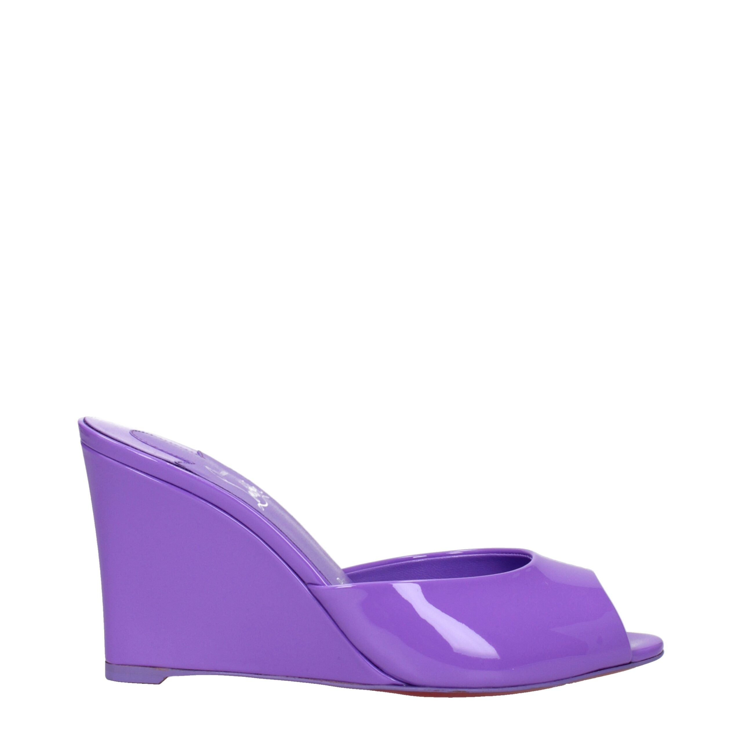 Christian Louboutin Lila Leder Wedges Sandalen