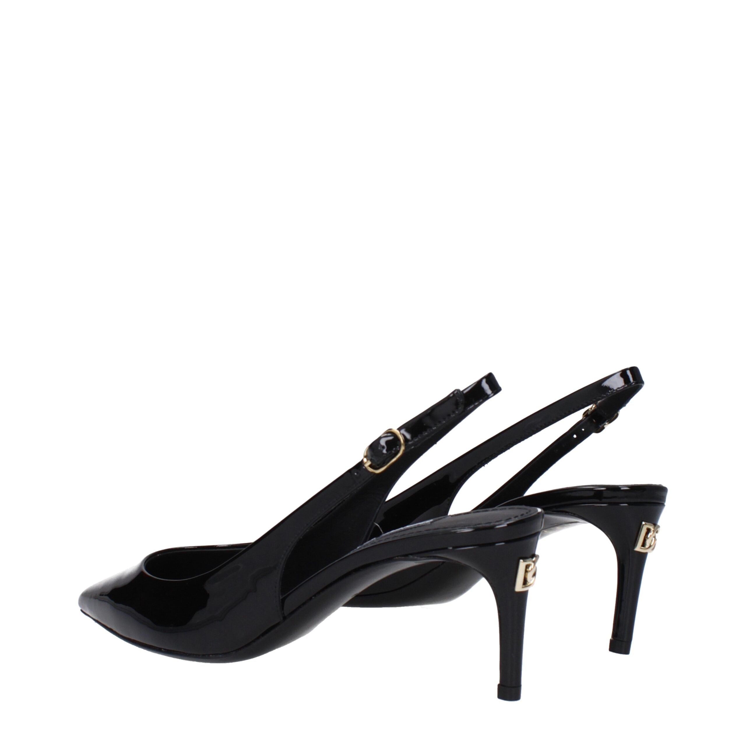 Dolce & Gabbana Schwarze Leder High Heel Pumps
