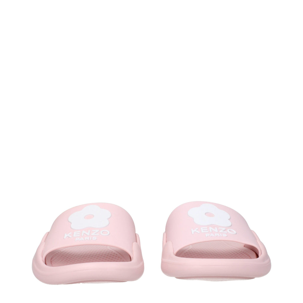 Kenzo Rosa Baumwollpantoffeln Sandalen