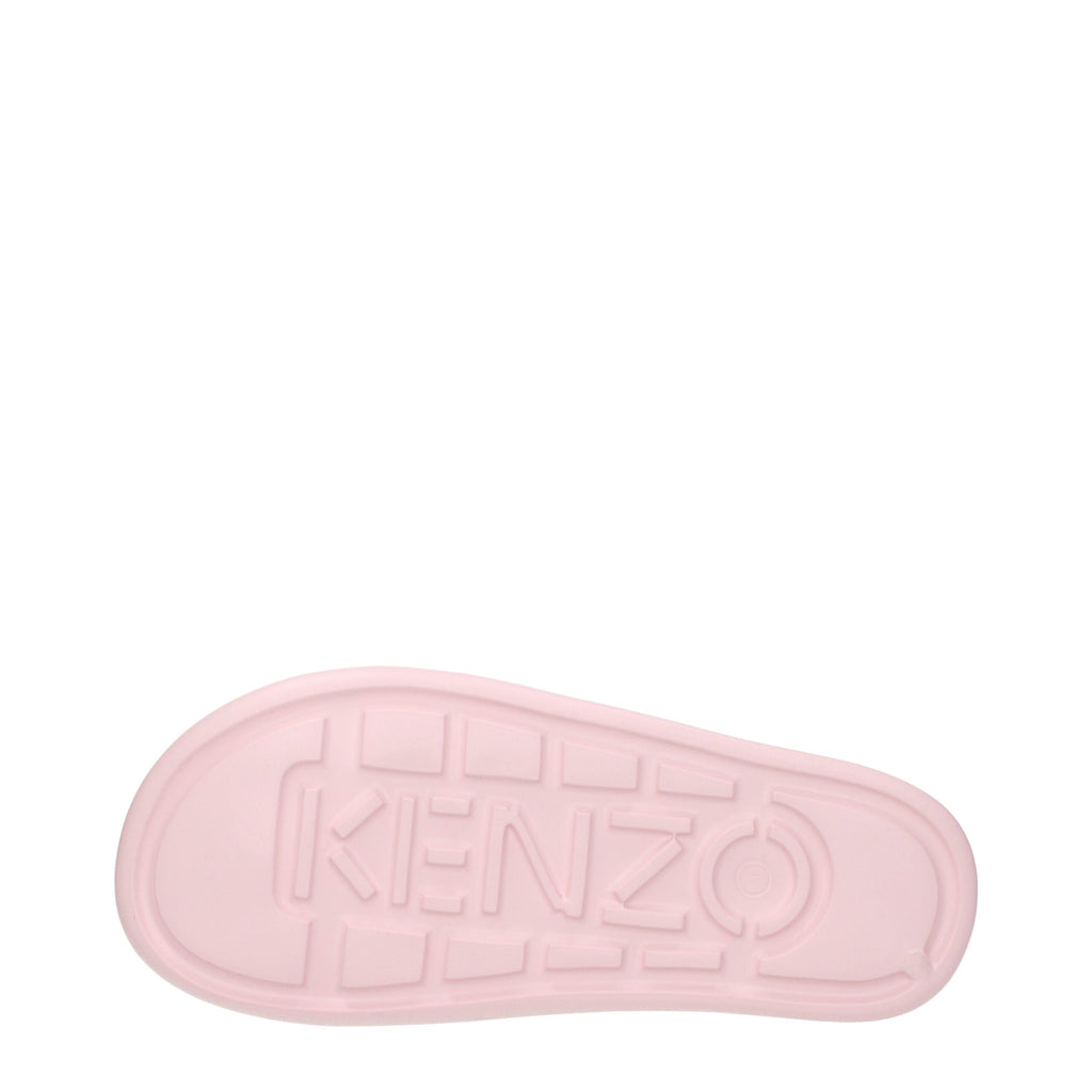 Kenzo Rosa Baumwollpantoffeln Sandalen