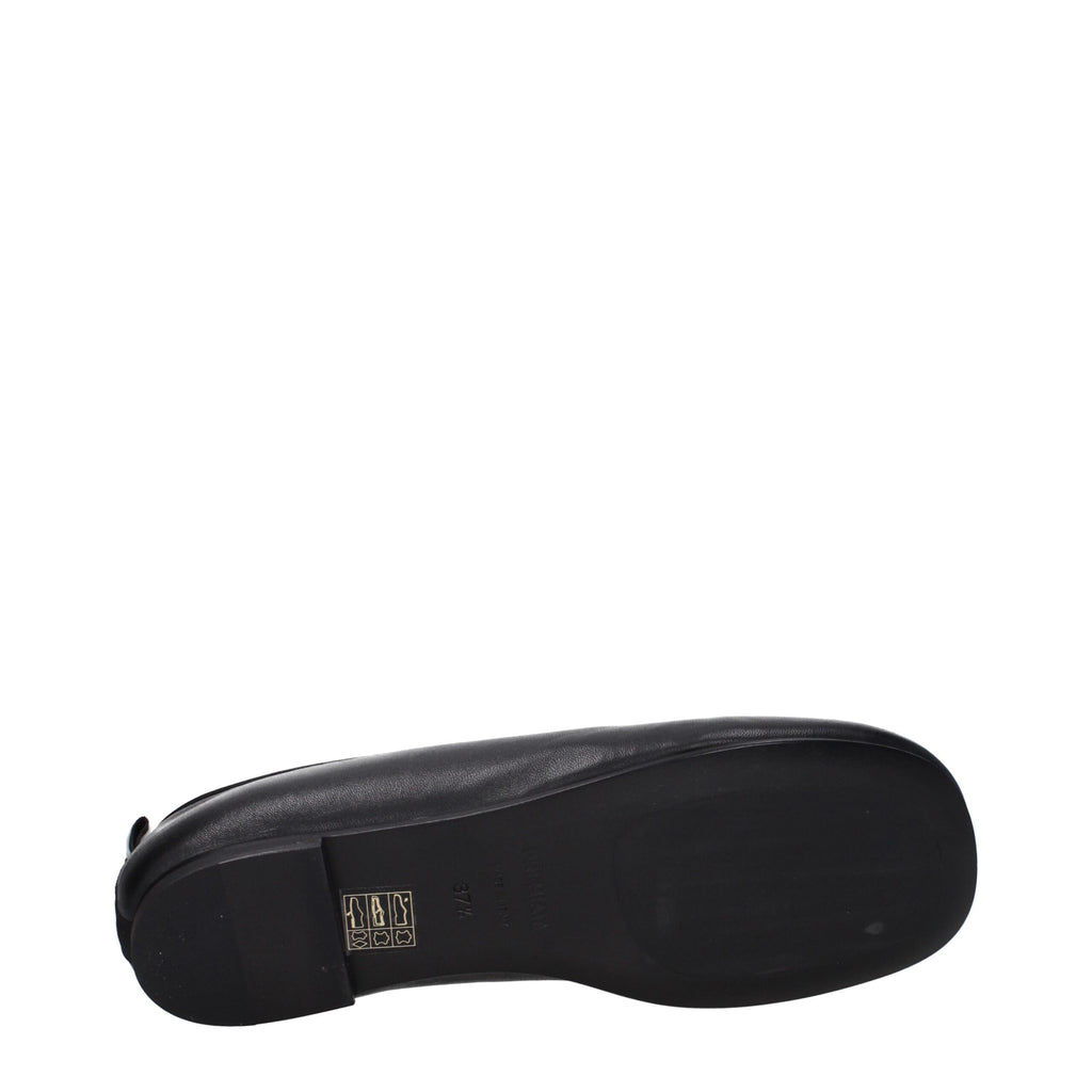 Premiata Schwarze Leder Slipper
