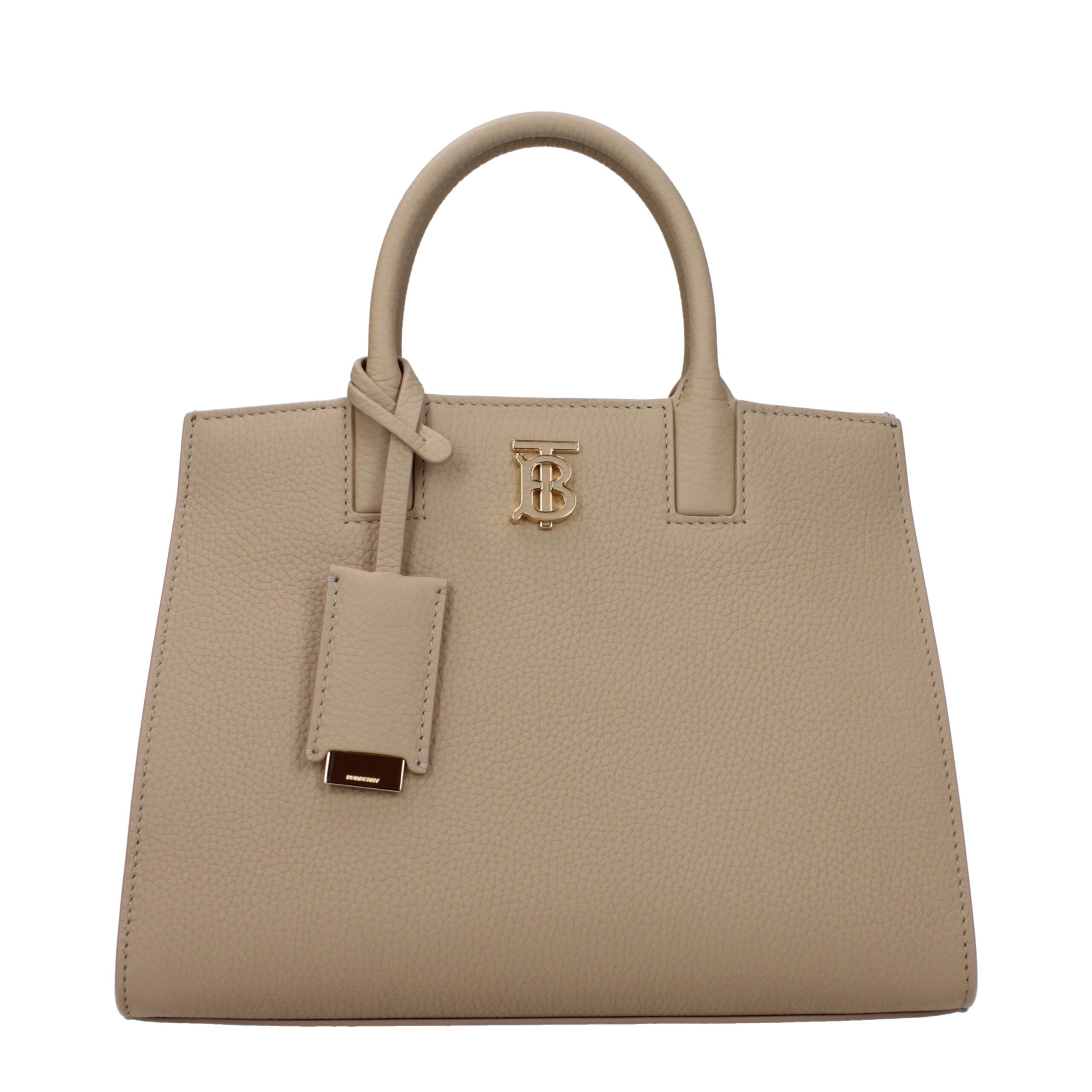 Burberry Beige Lederhandtaschen