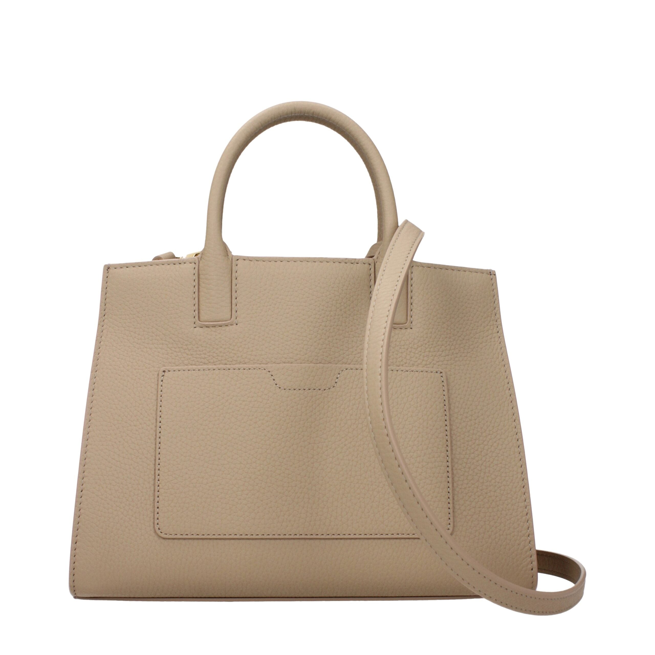 Burberry Beige Lederhandtaschen