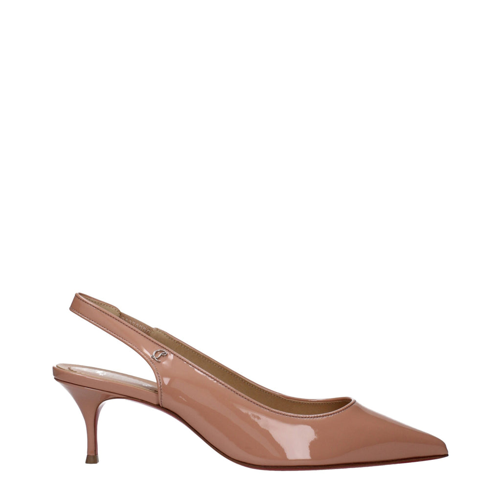 Christian Louboutin Rosa Leder Pumps mit mittlerem Absatz