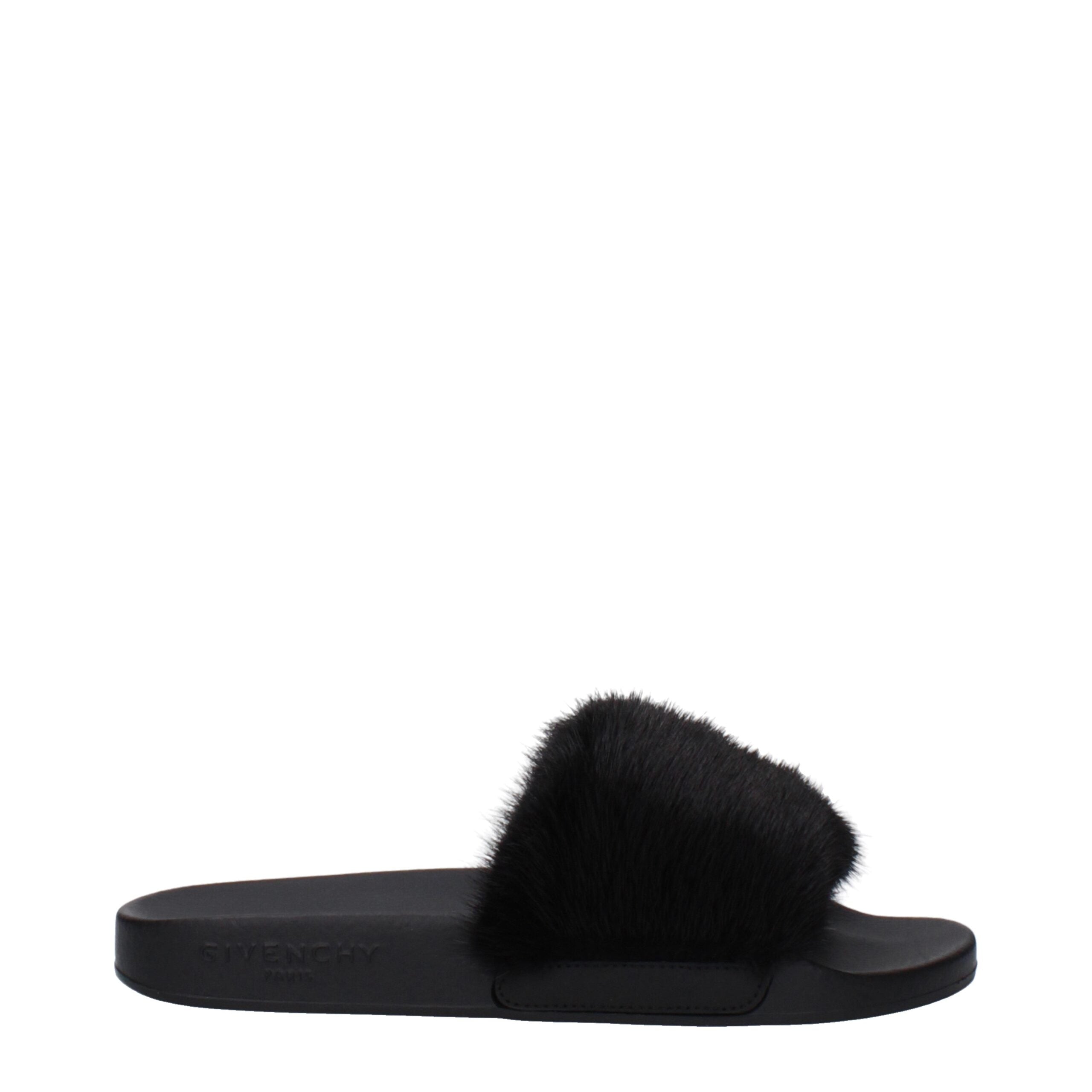 Givenchy Schwarz Baumwolle Hausschuhe Sandalen
