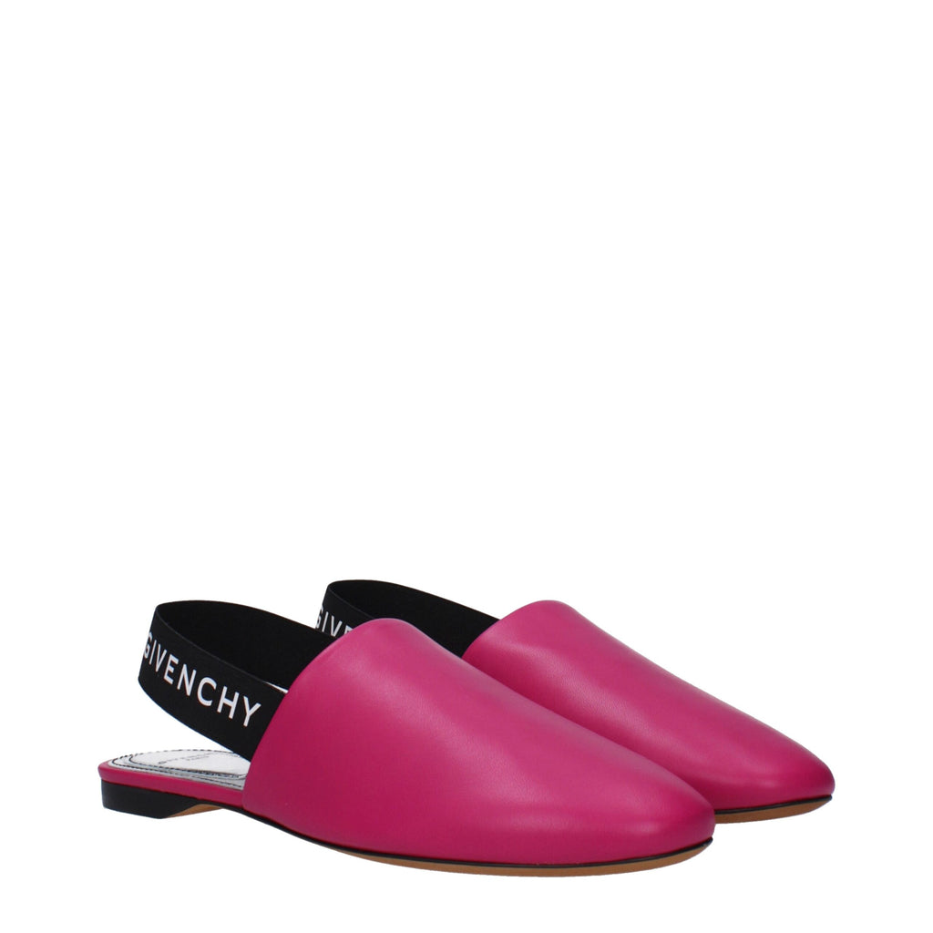 Givenchy Flache Sandalen aus rosa Leder