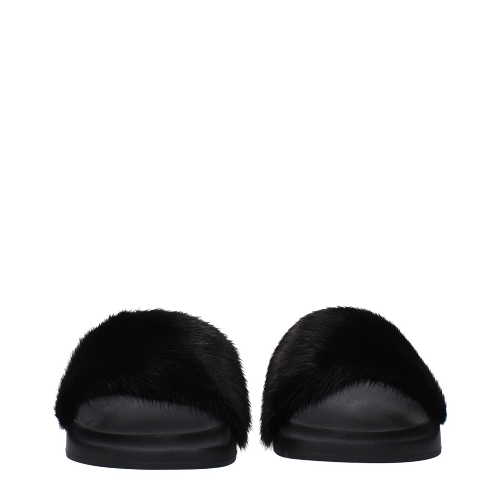 Givenchy Schwarz Baumwolle Hausschuhe Sandalen