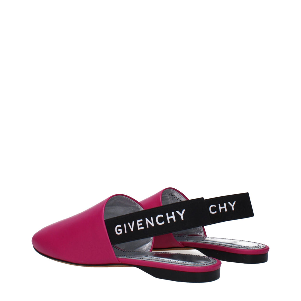 Givenchy Flache Sandalen aus rosa Leder
