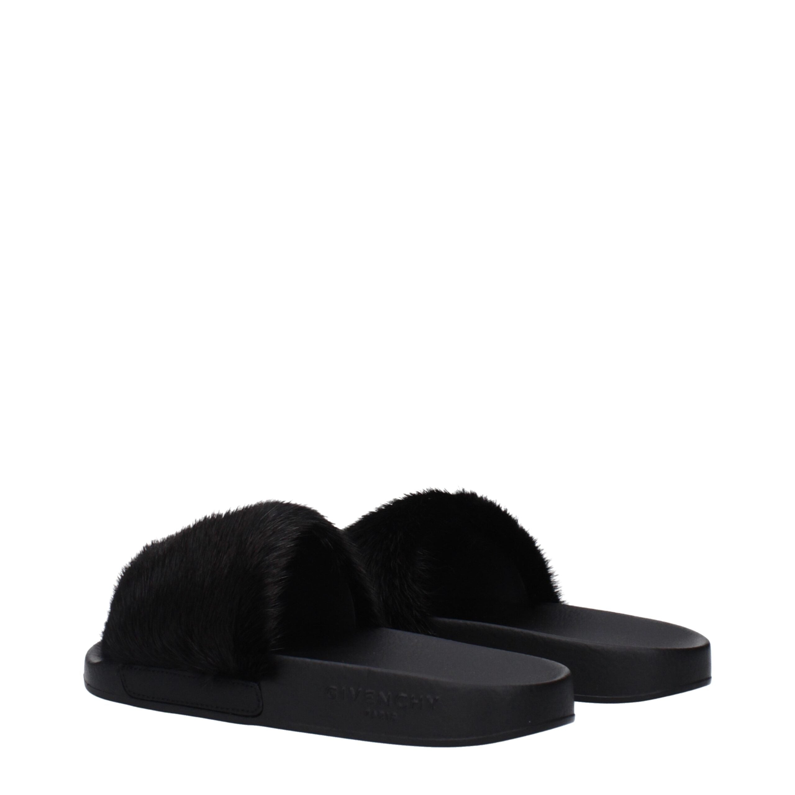 Givenchy Schwarz Baumwolle Hausschuhe Sandalen