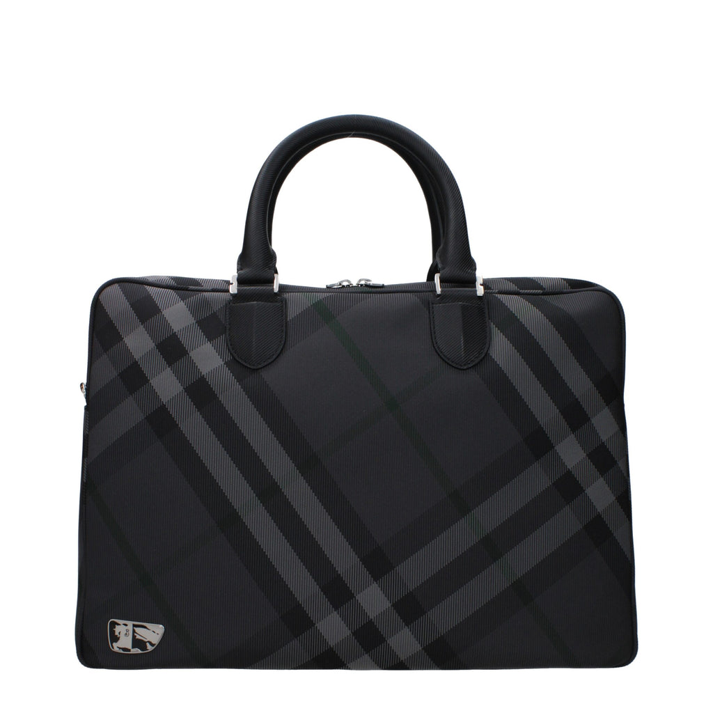 Burberry Graue Business- und Laptop-Taschen aus Stoff