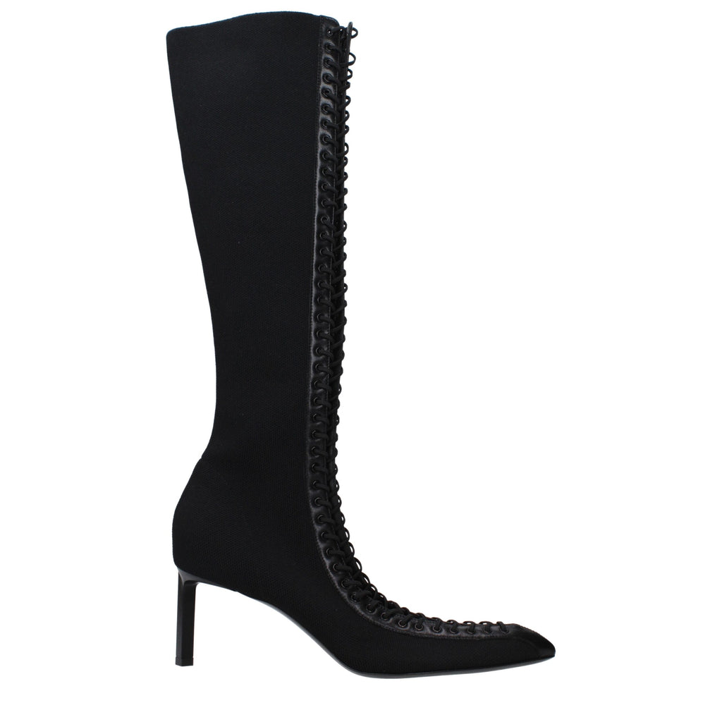 Givenchy Schwarze Schnürstiefel aus Stoff