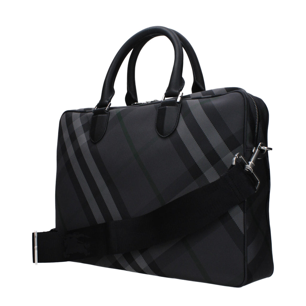 Burberry Graue Business- und Laptop-Taschen aus Stoff