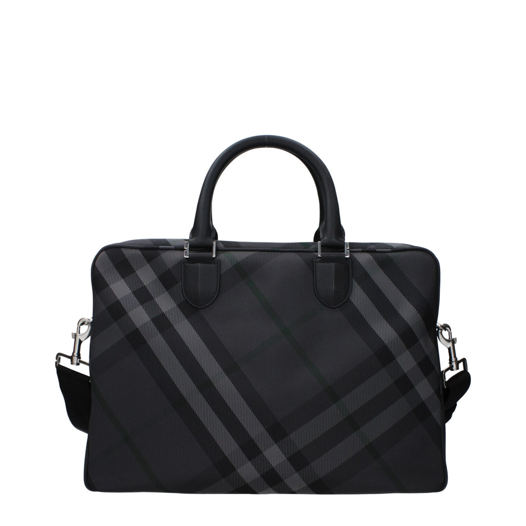 Burberry Graue Business- und Laptop-Taschen aus Stoff