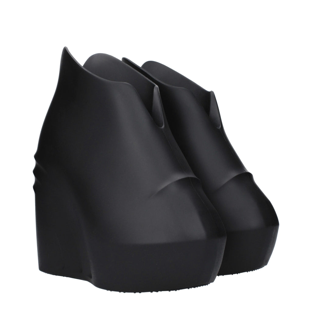 Givenchy Schwarze Keilsandalen aus Baumwolle