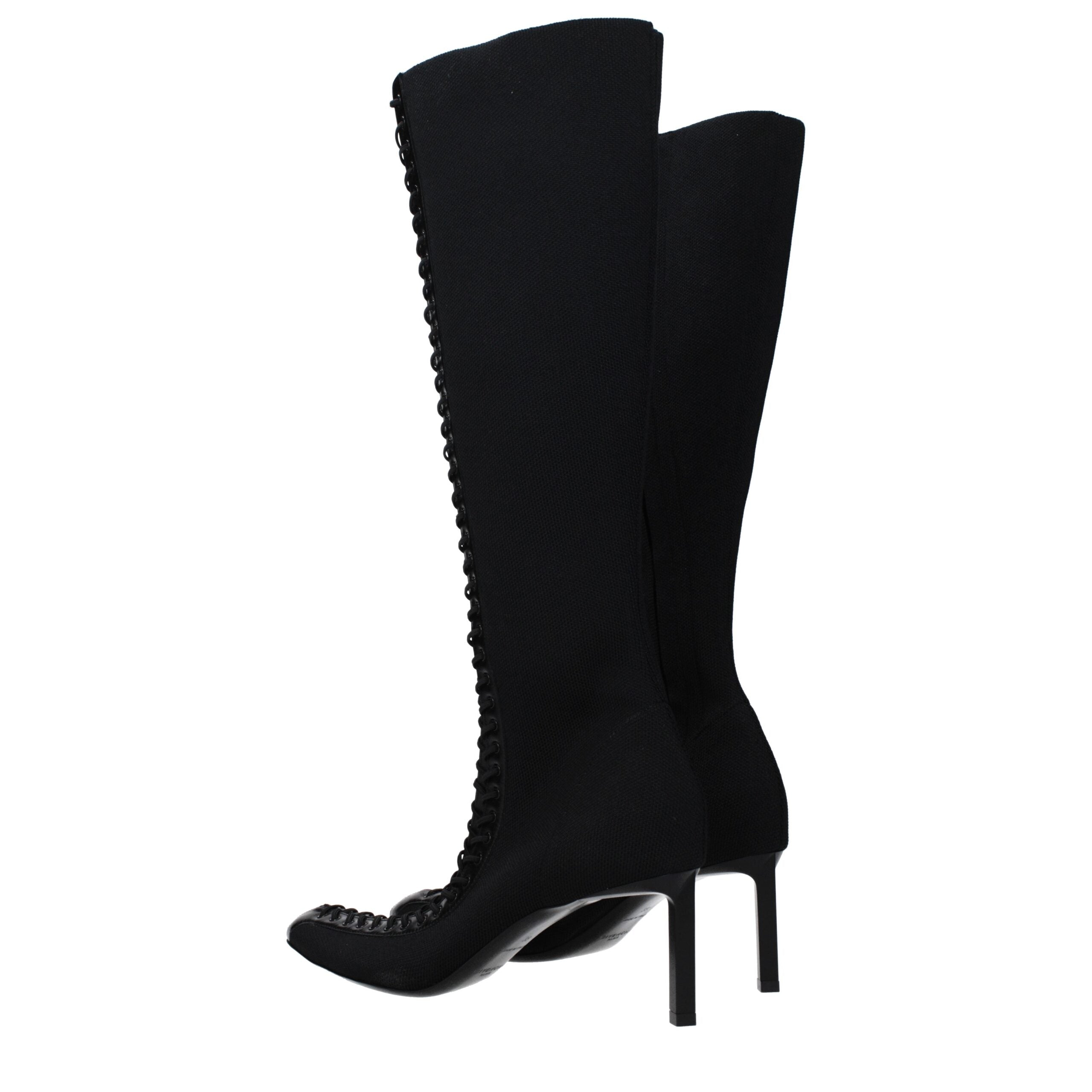 Givenchy Schwarze Schnürstiefel aus Stoff
