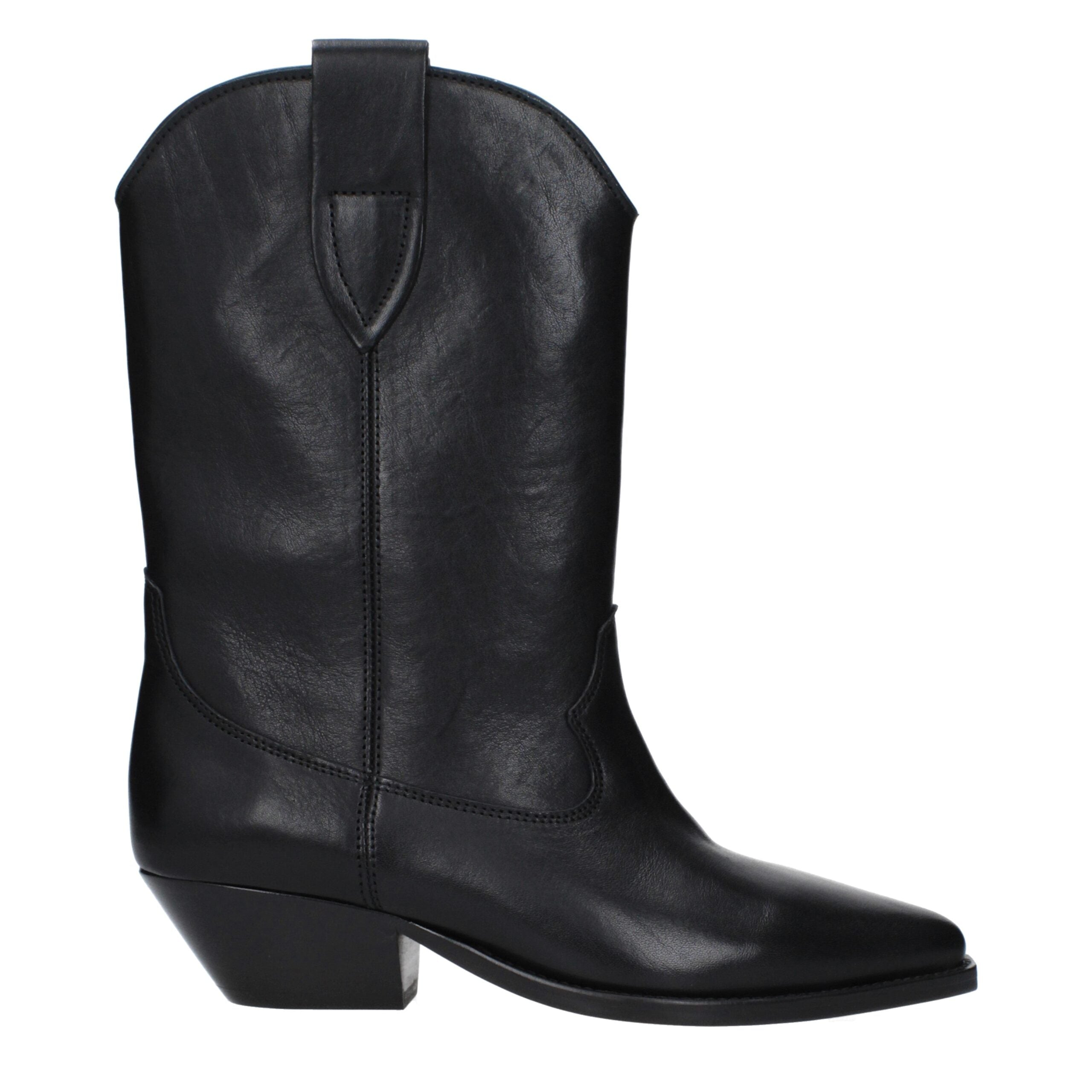 Isabel Marant Schwarze Lederstiefeletten