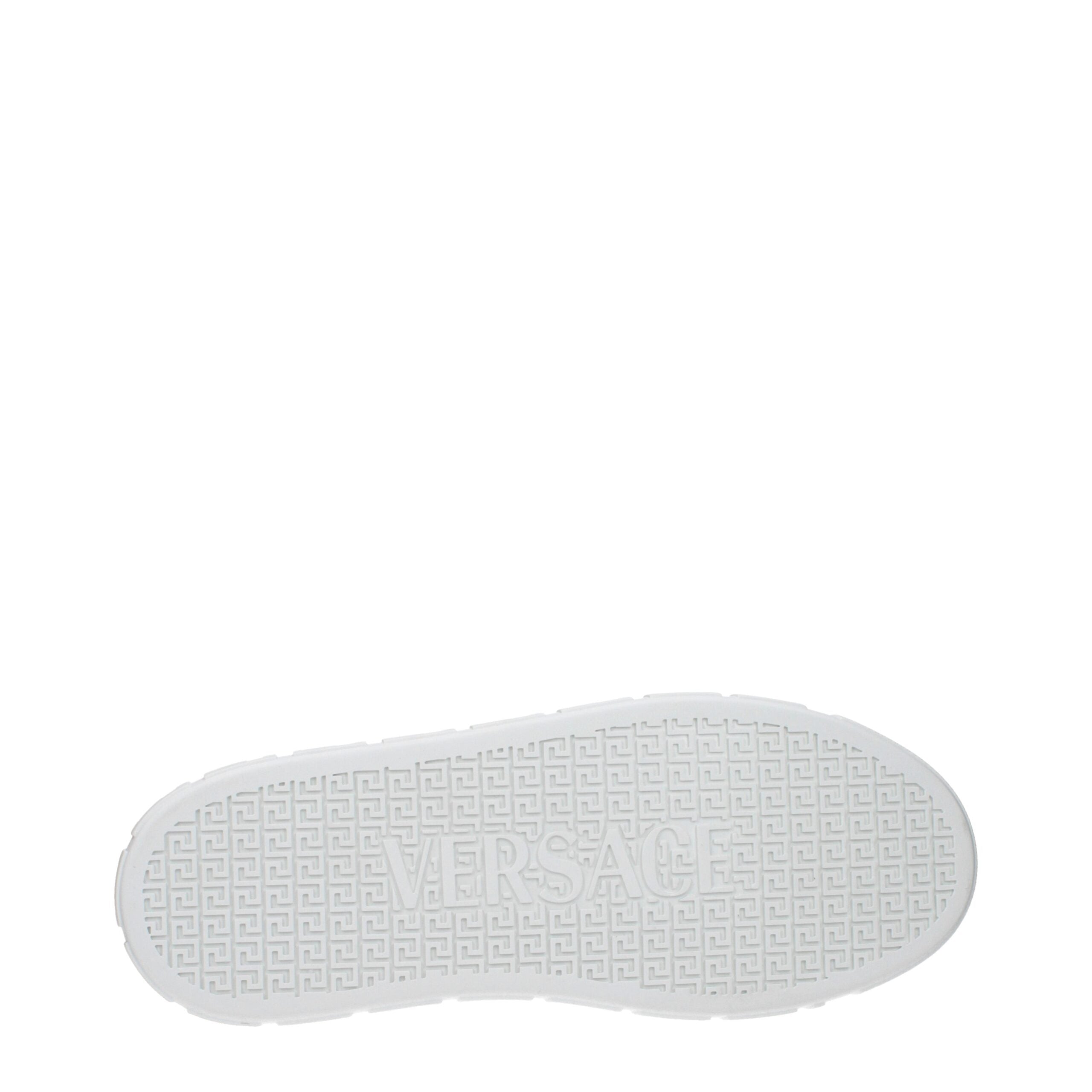 Versace Weiße Leder-Low Tops