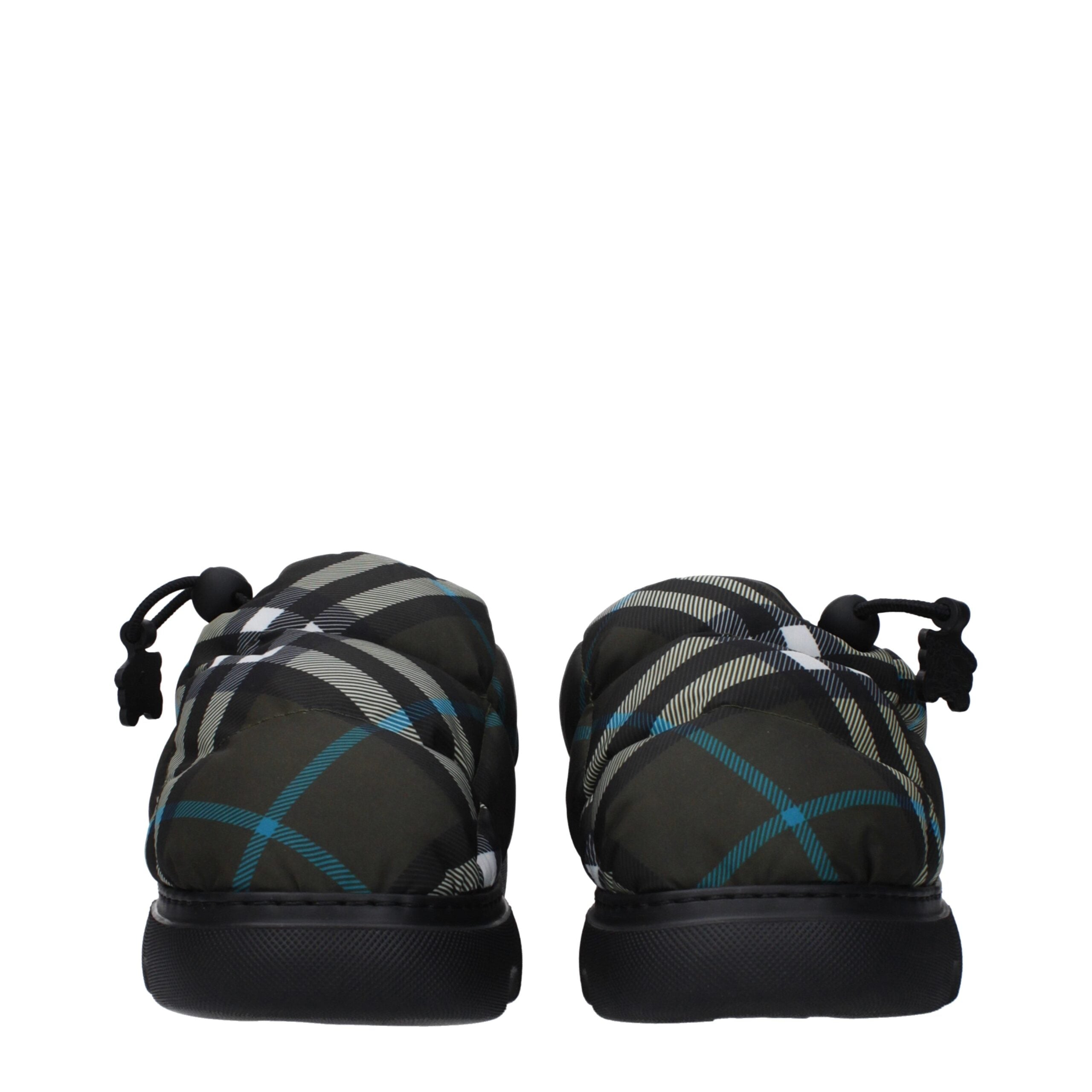 Burberry Slipper aus grünem Stoff