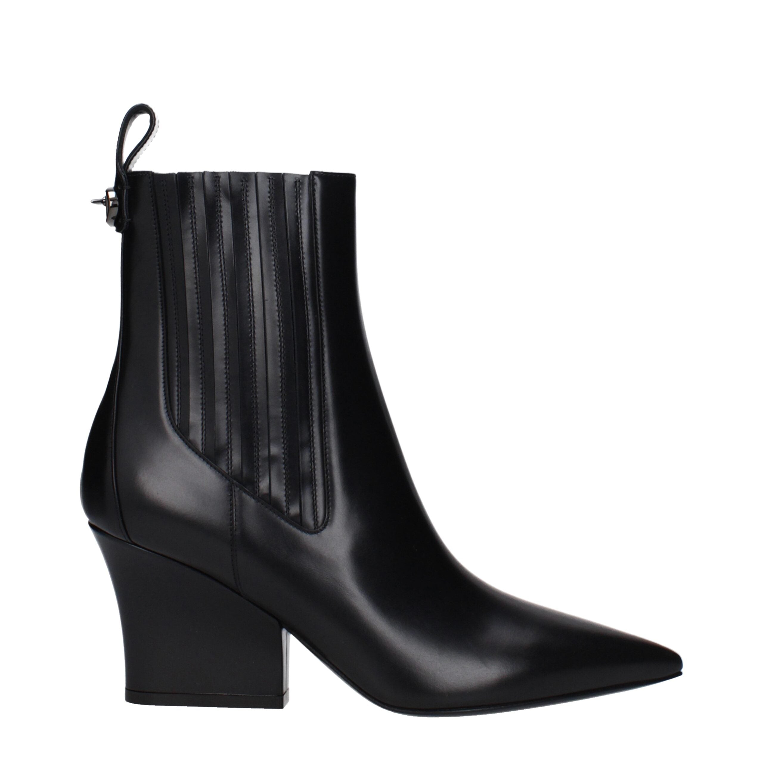 Valentino Garavani Schwarze Lederstiefeletten