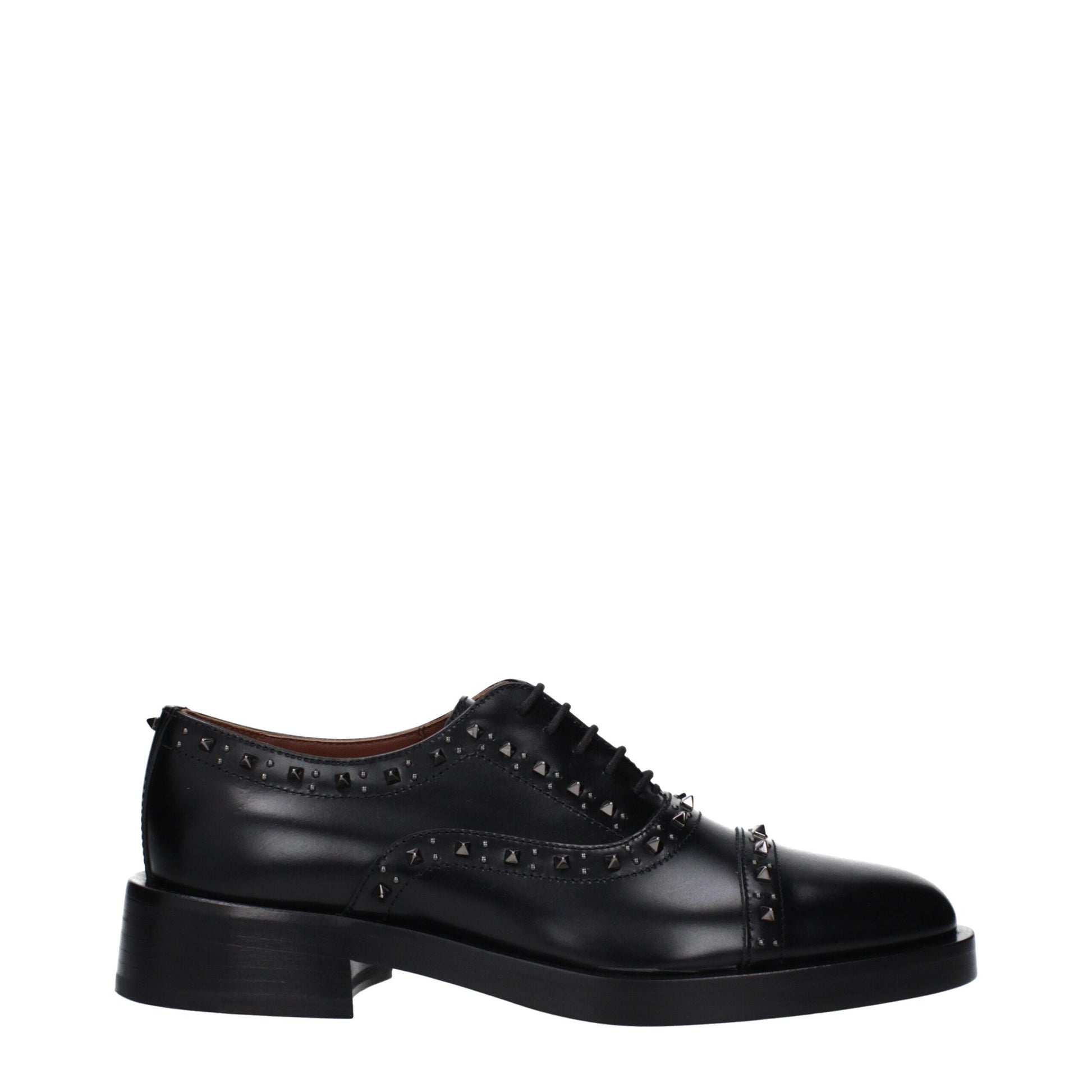 Valentino Garavani Schwarze Leder Oxfords und Derby