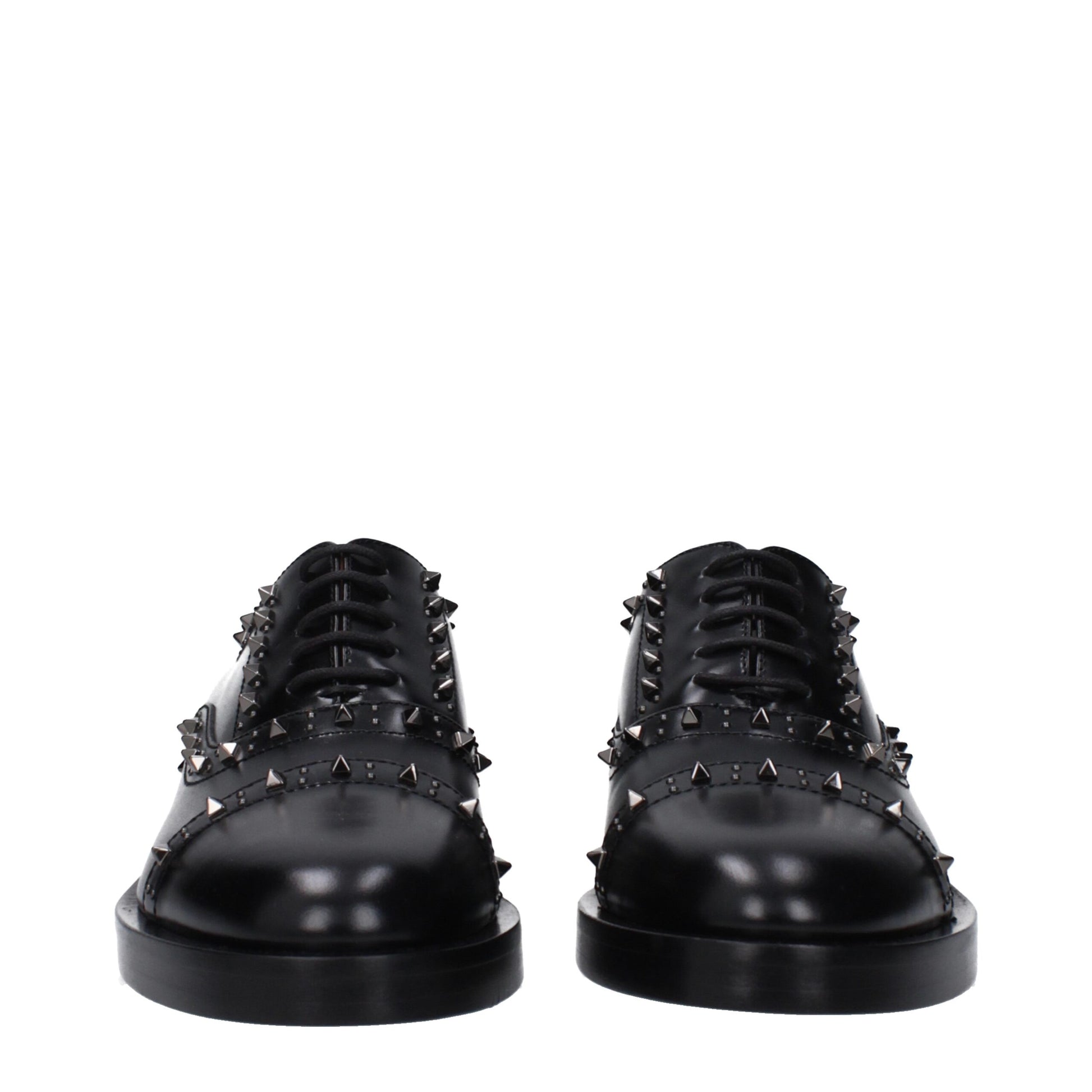 Valentino Garavani Schwarze Leder Oxfords und Derby