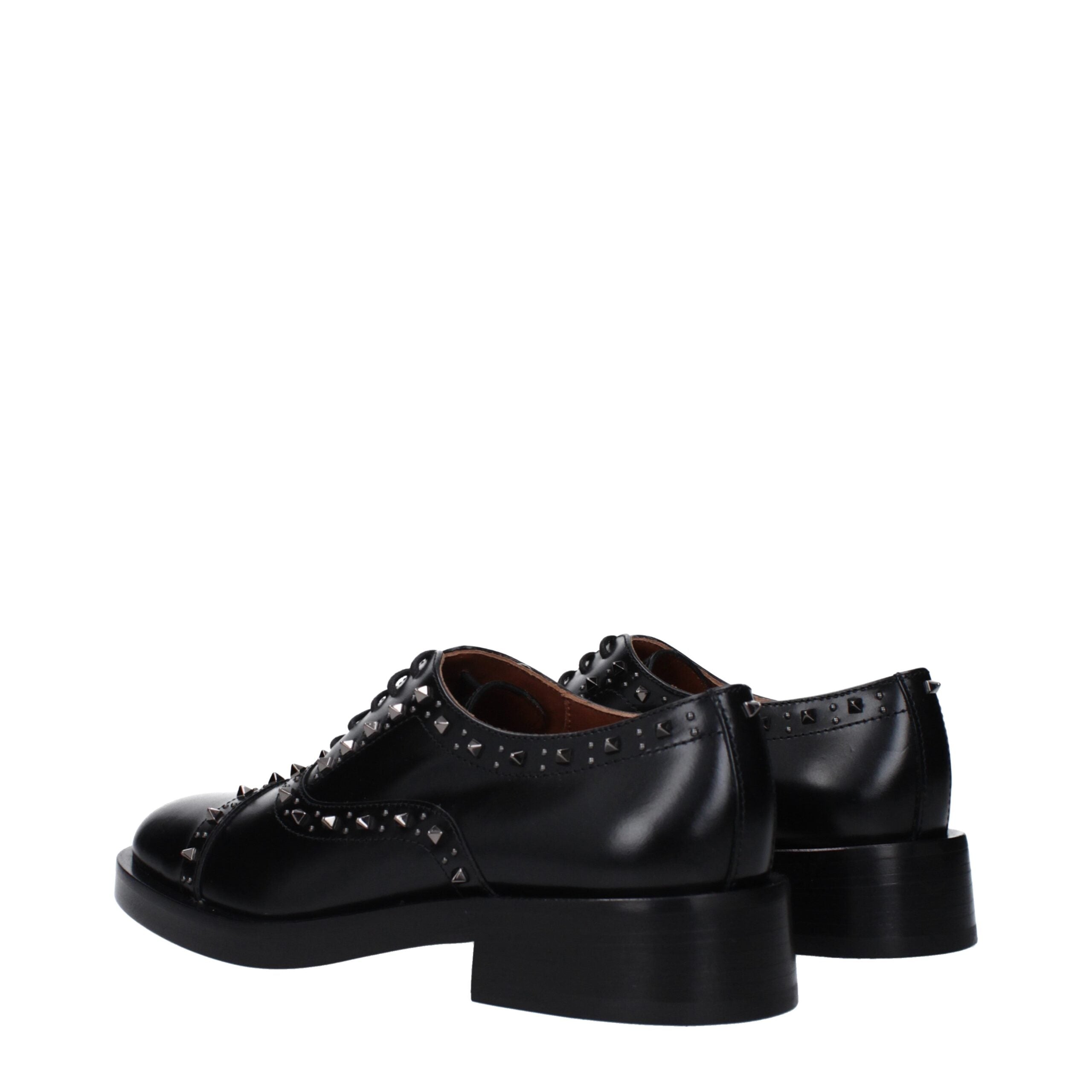 Valentino Garavani Schwarze Leder Oxfords und Derbies