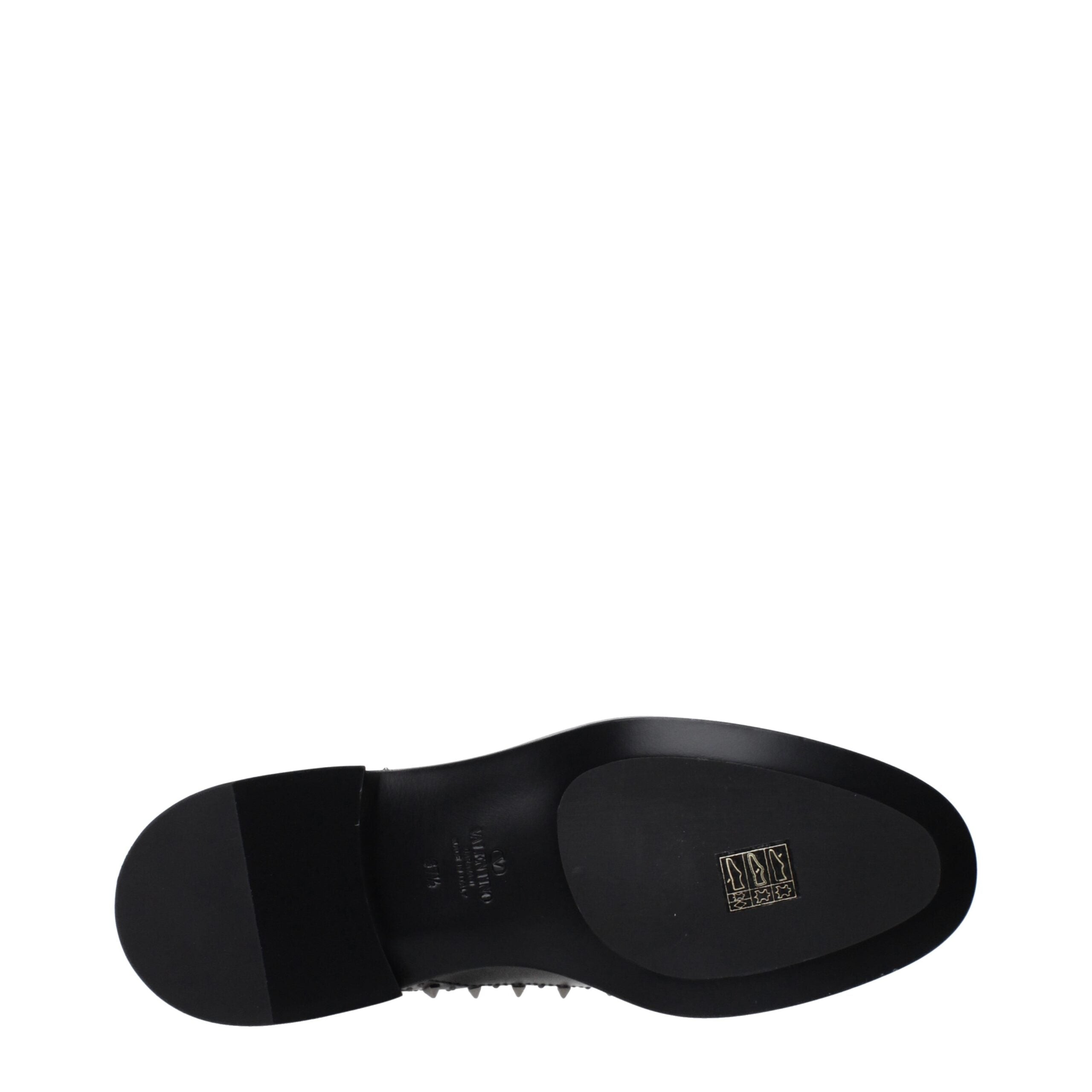 Valentino Garavani Schwarze Leder Oxfords und Derbies