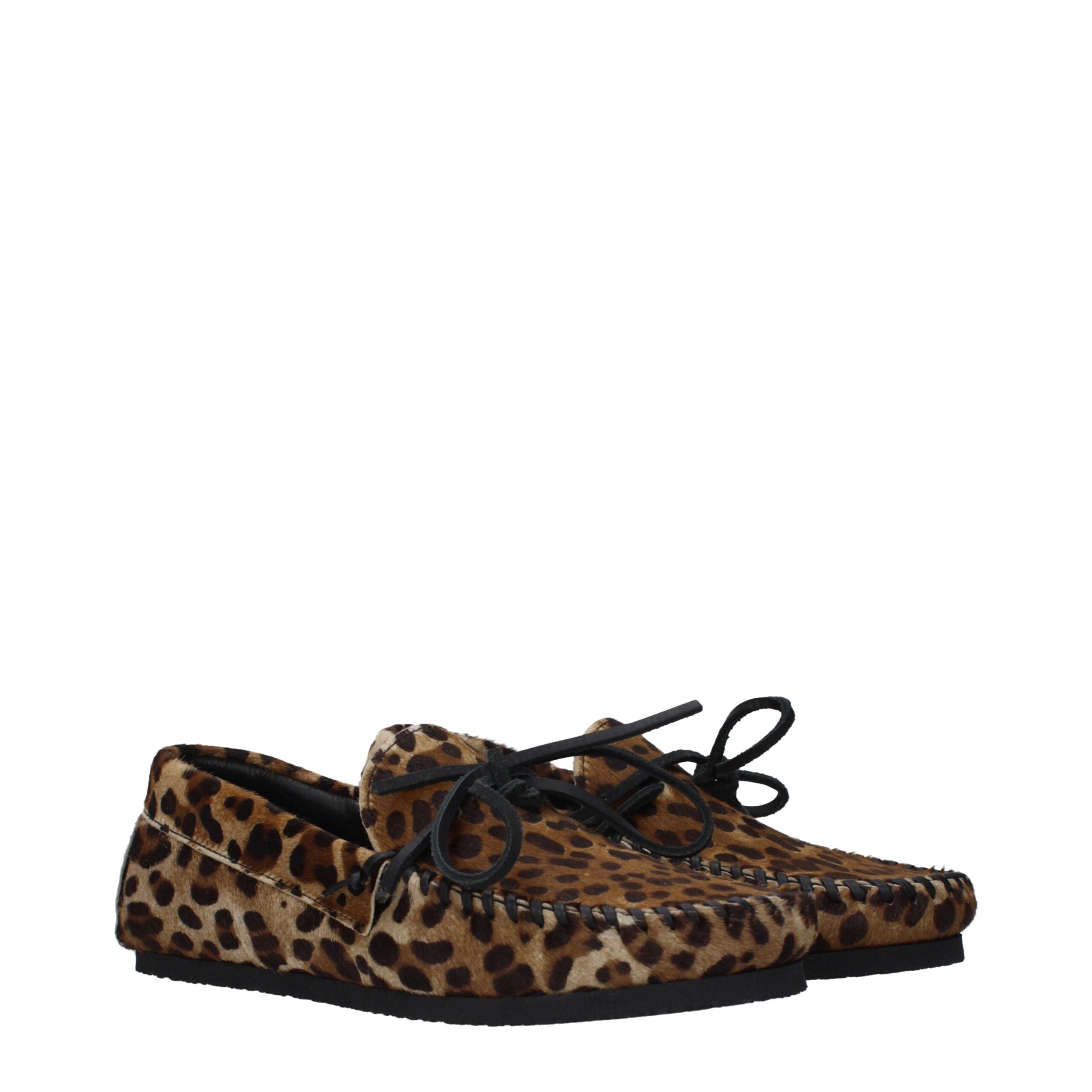 Isabel Marant Braune Rosshaar Slipper