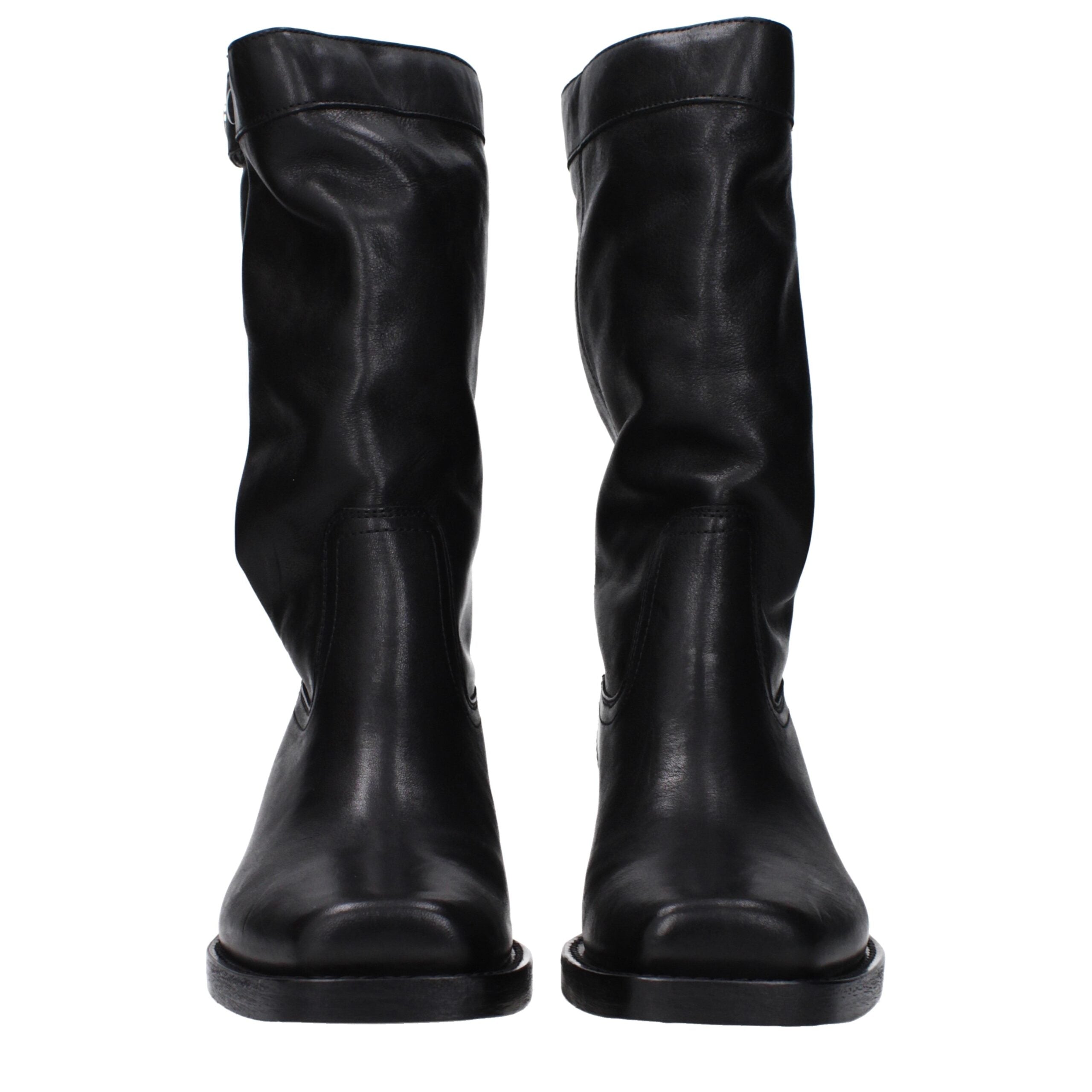 Isabel Marant Schwarze Lederstiefeletten
