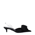 Versace Black Satin Sandals