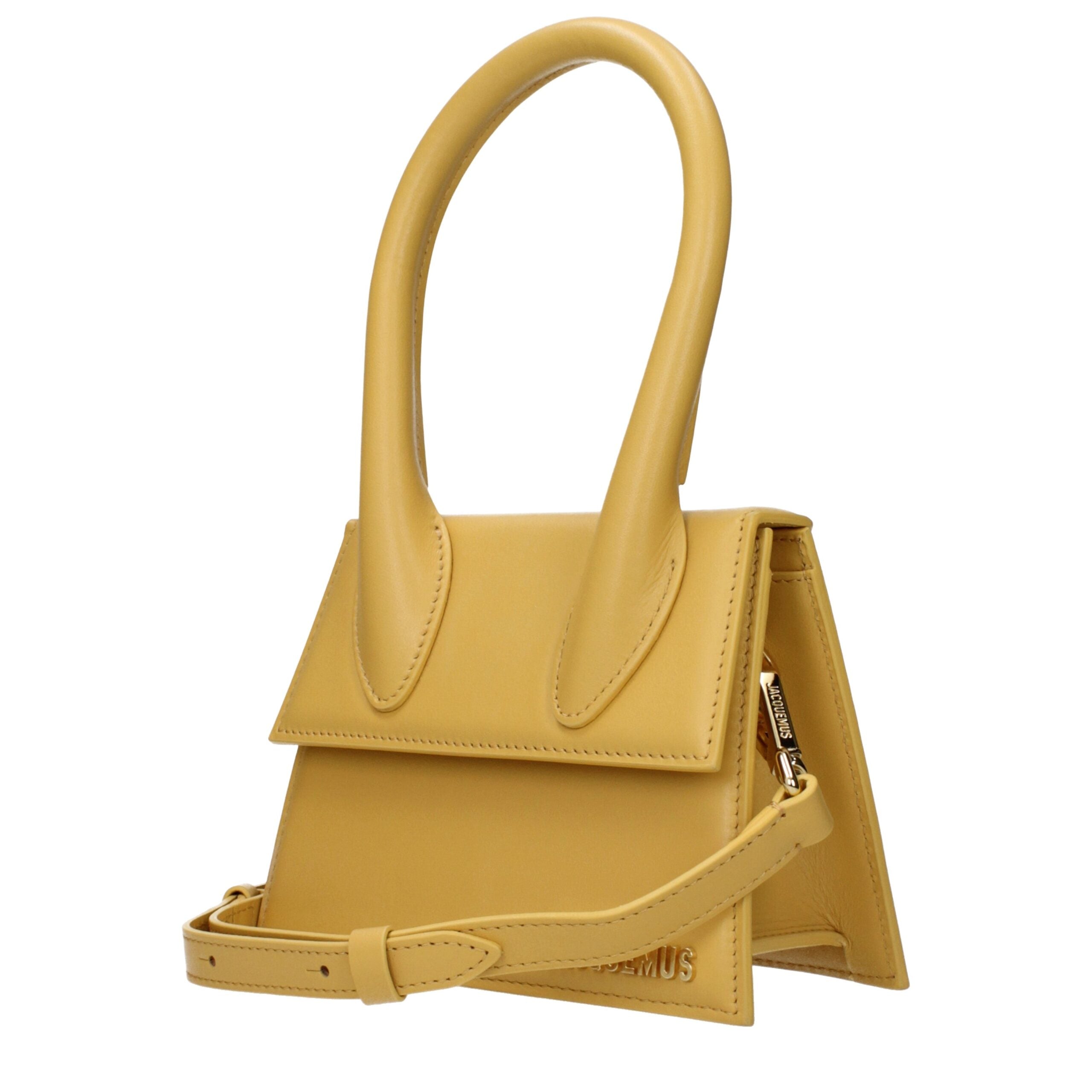 Jacquemus Gelbe Lederhandtasche