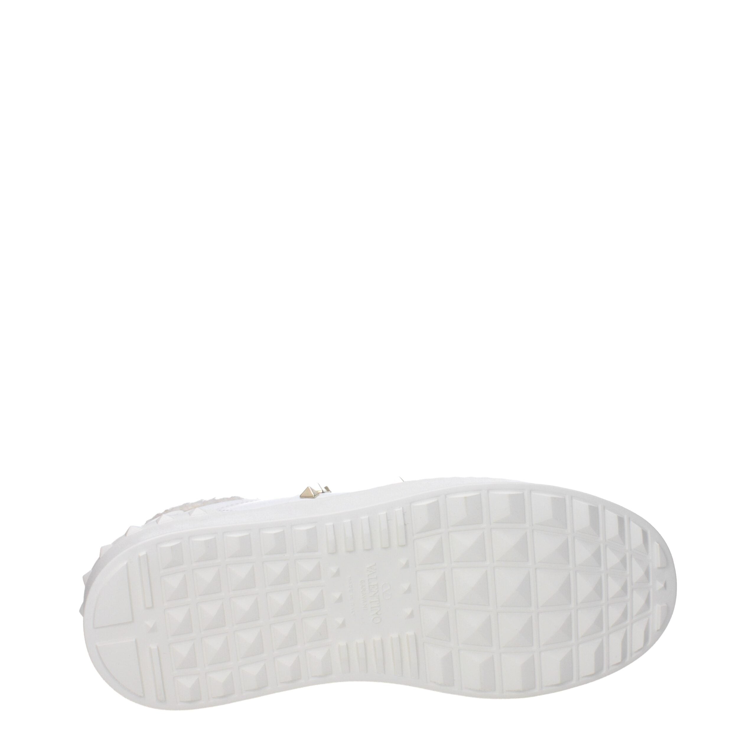 Valentino Garavani Weiße Leder Plateau Turnschuhe