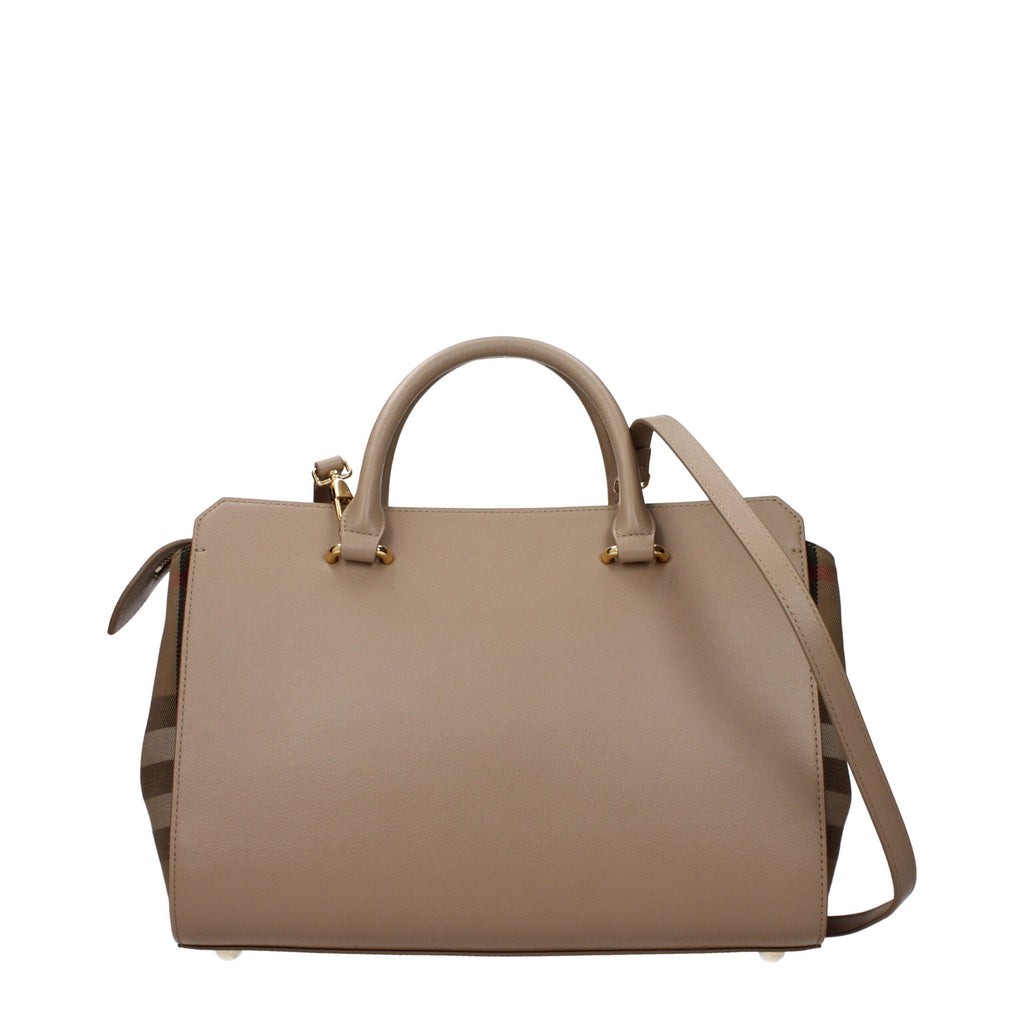 Burberry Beige Lederhandtaschen