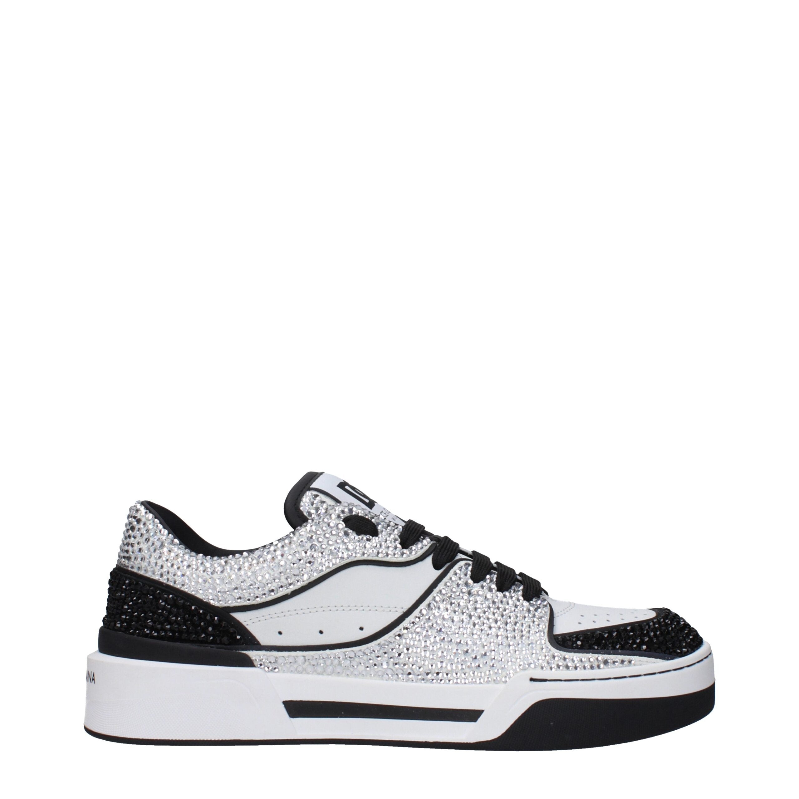 Dolce & Gabbana Weiße Leder-Low Tops
