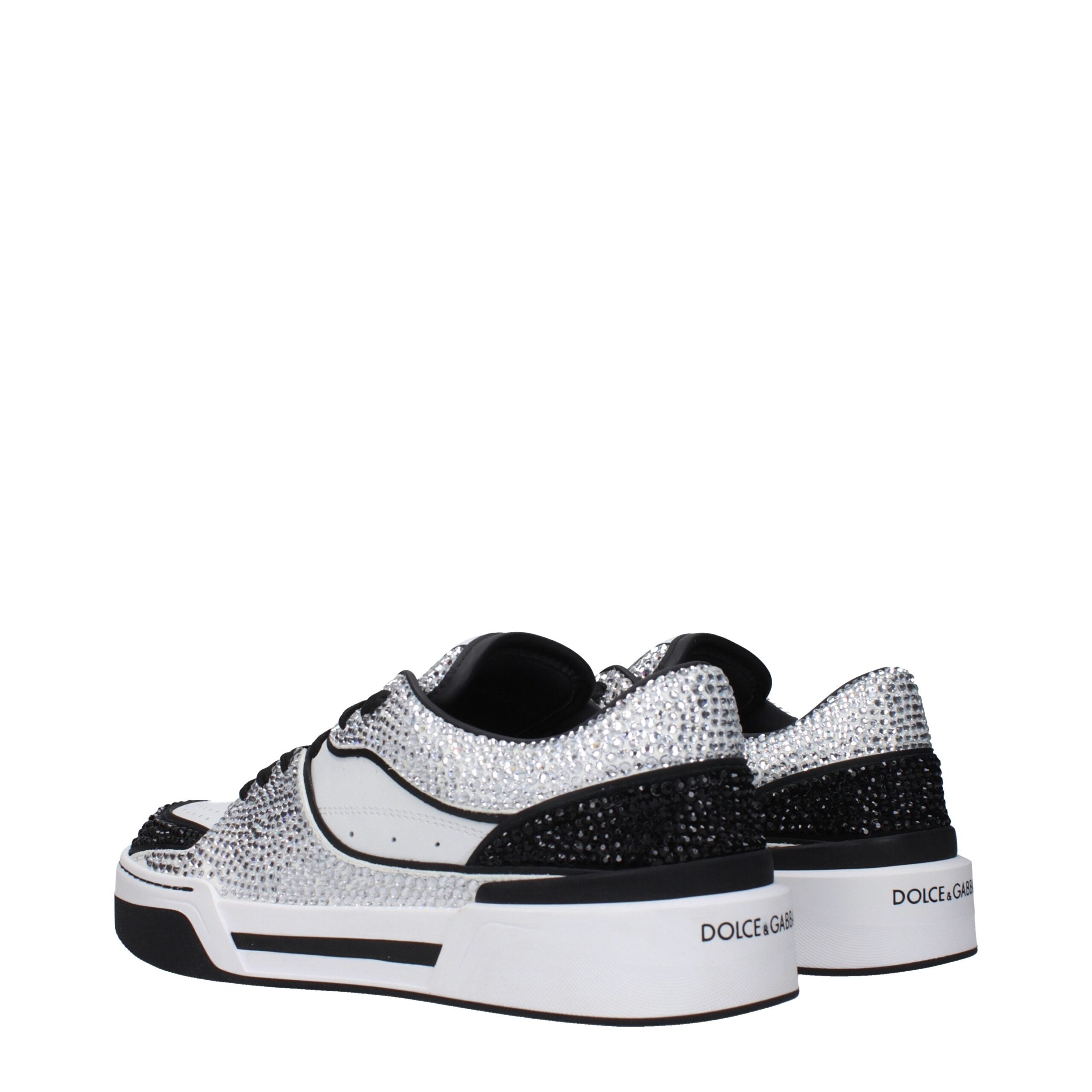 Dolce & Gabbana Weiße Leder-Low Tops