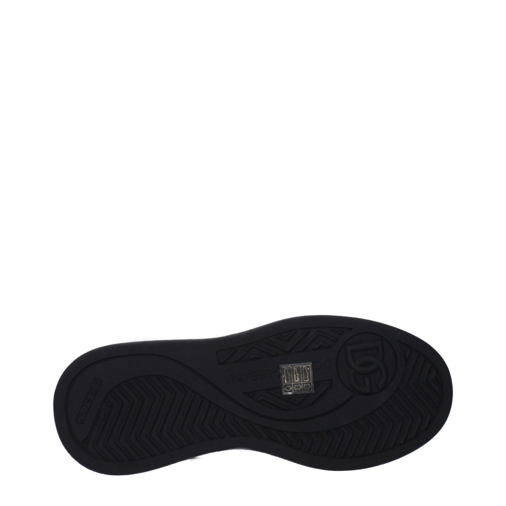 Dolce & Gabbana Weiße Leder-Low Tops