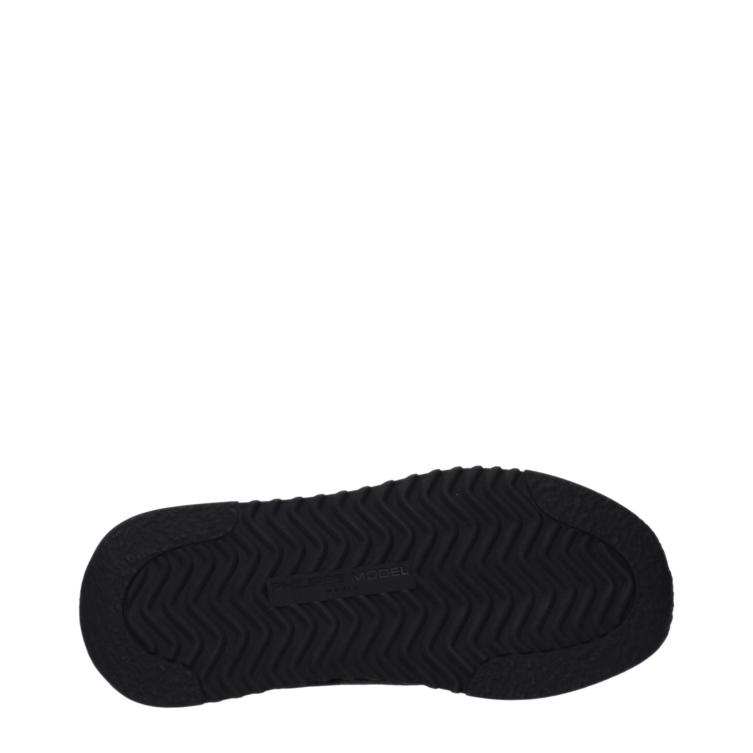 Philippe Model Blaue Leder Sportliche Turnschuhe