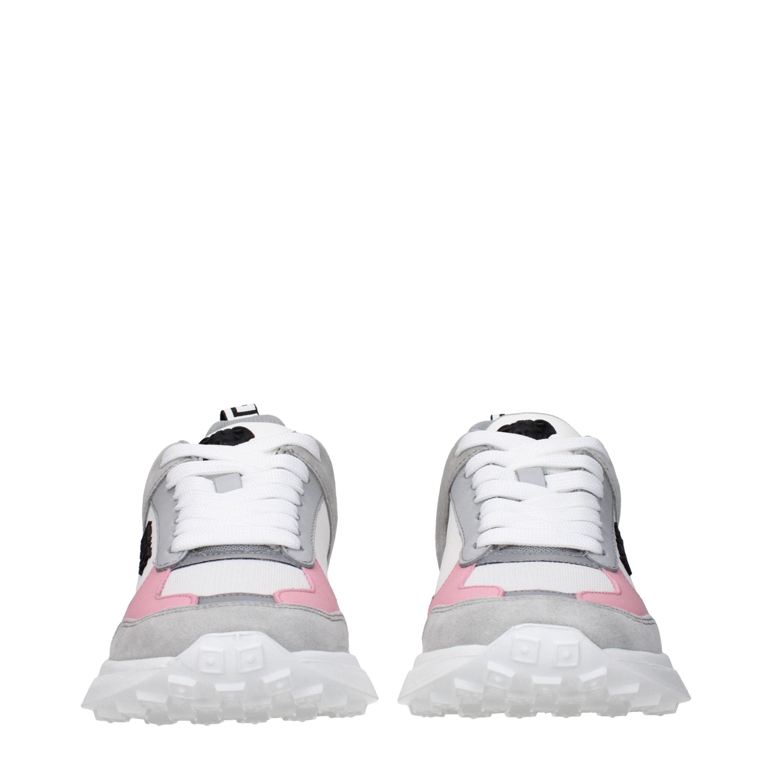 Versace Weißer Stoff Turnschuhe