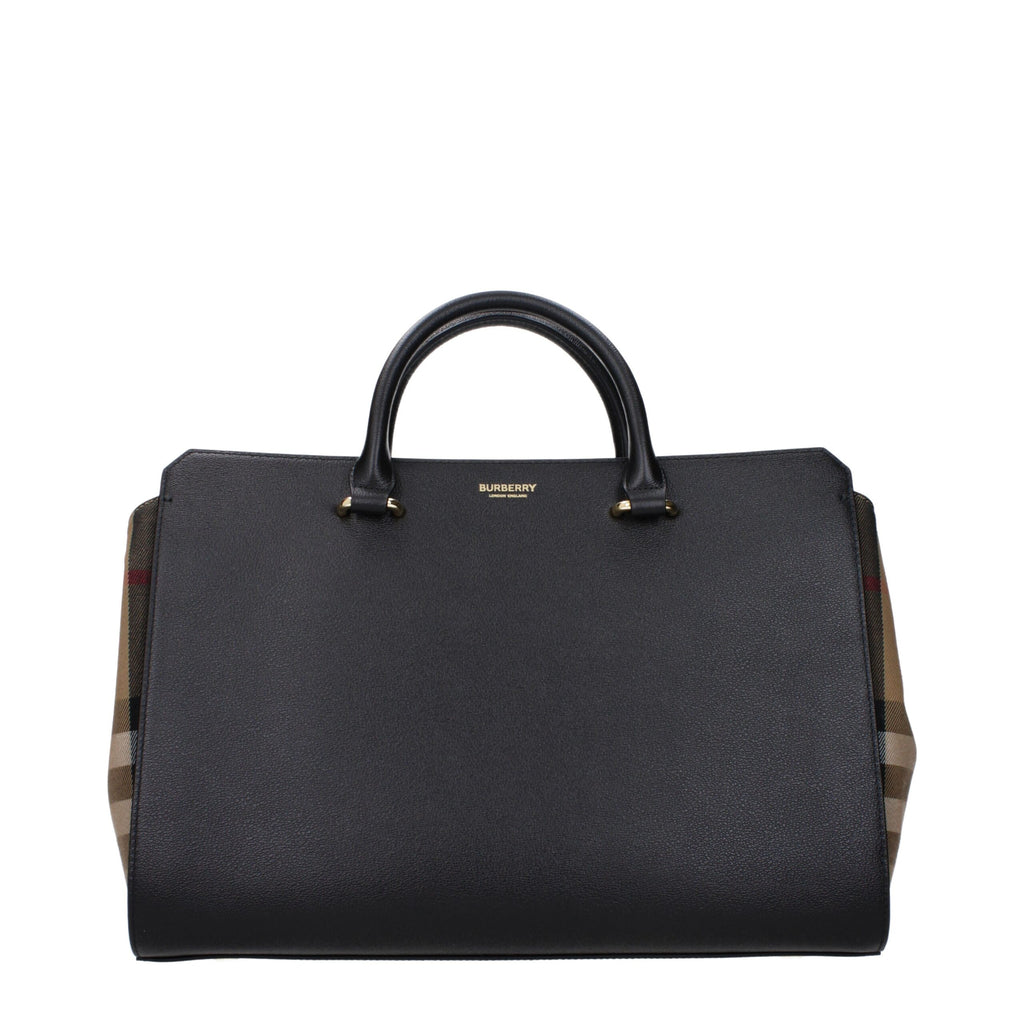 Burberry Schwarze Lederhandtaschen