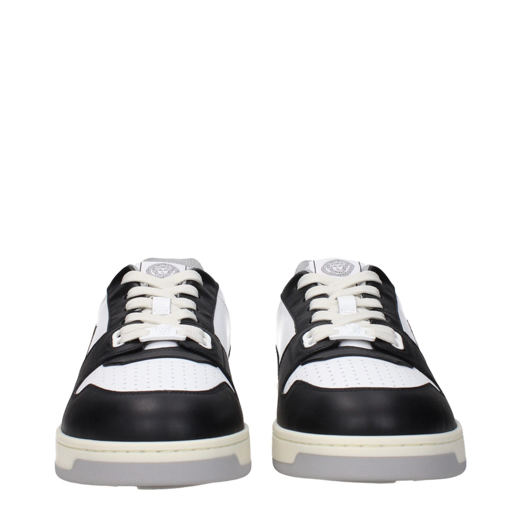 Versace Weiße Leder-Low Tops