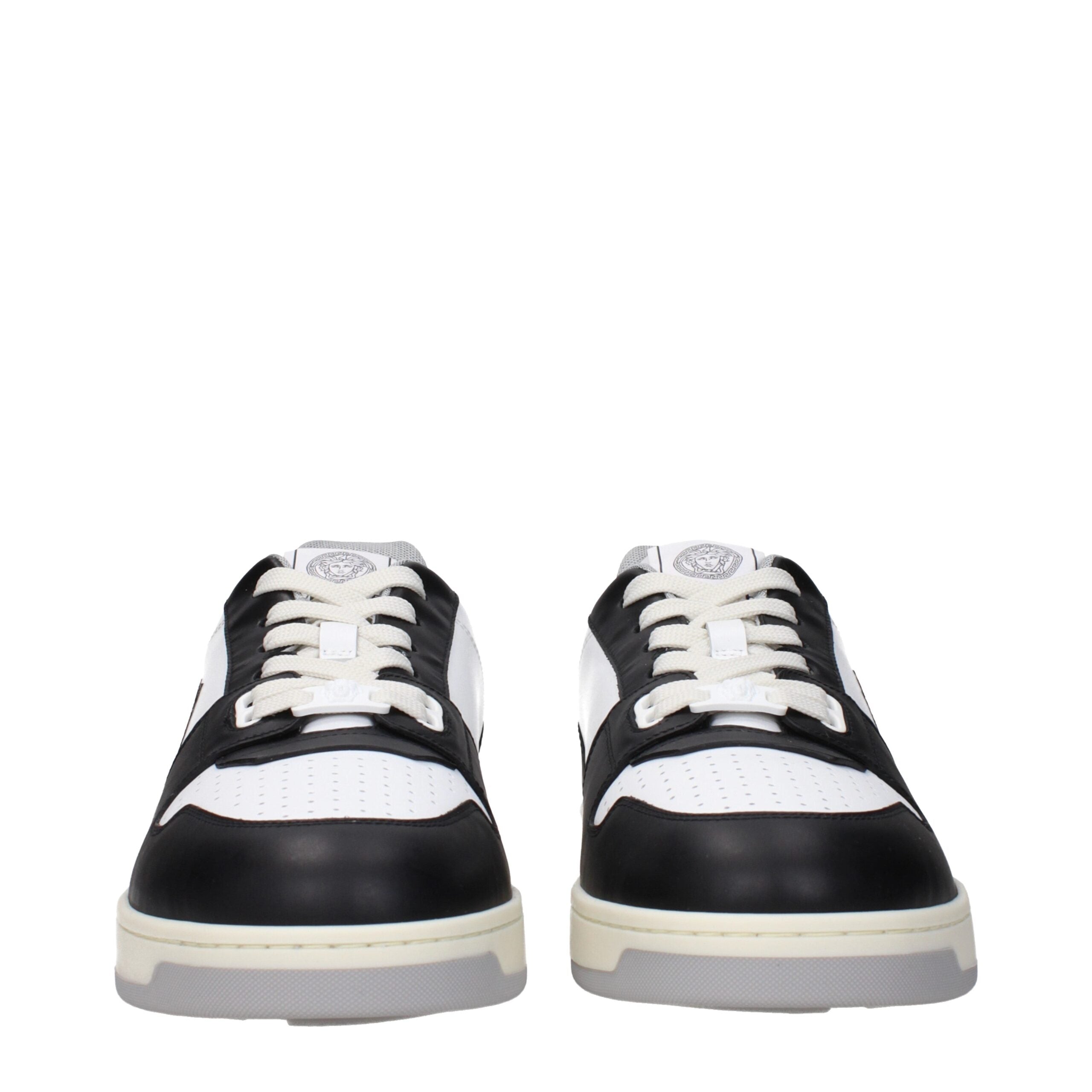 Versace Weiße Leder-Low Tops