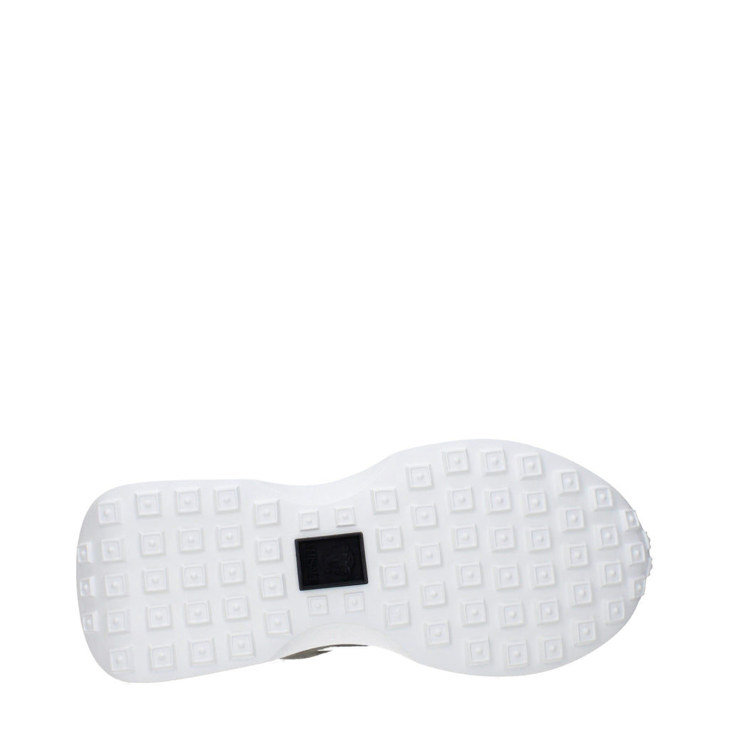 Versace Weißer Stoff Turnschuhe