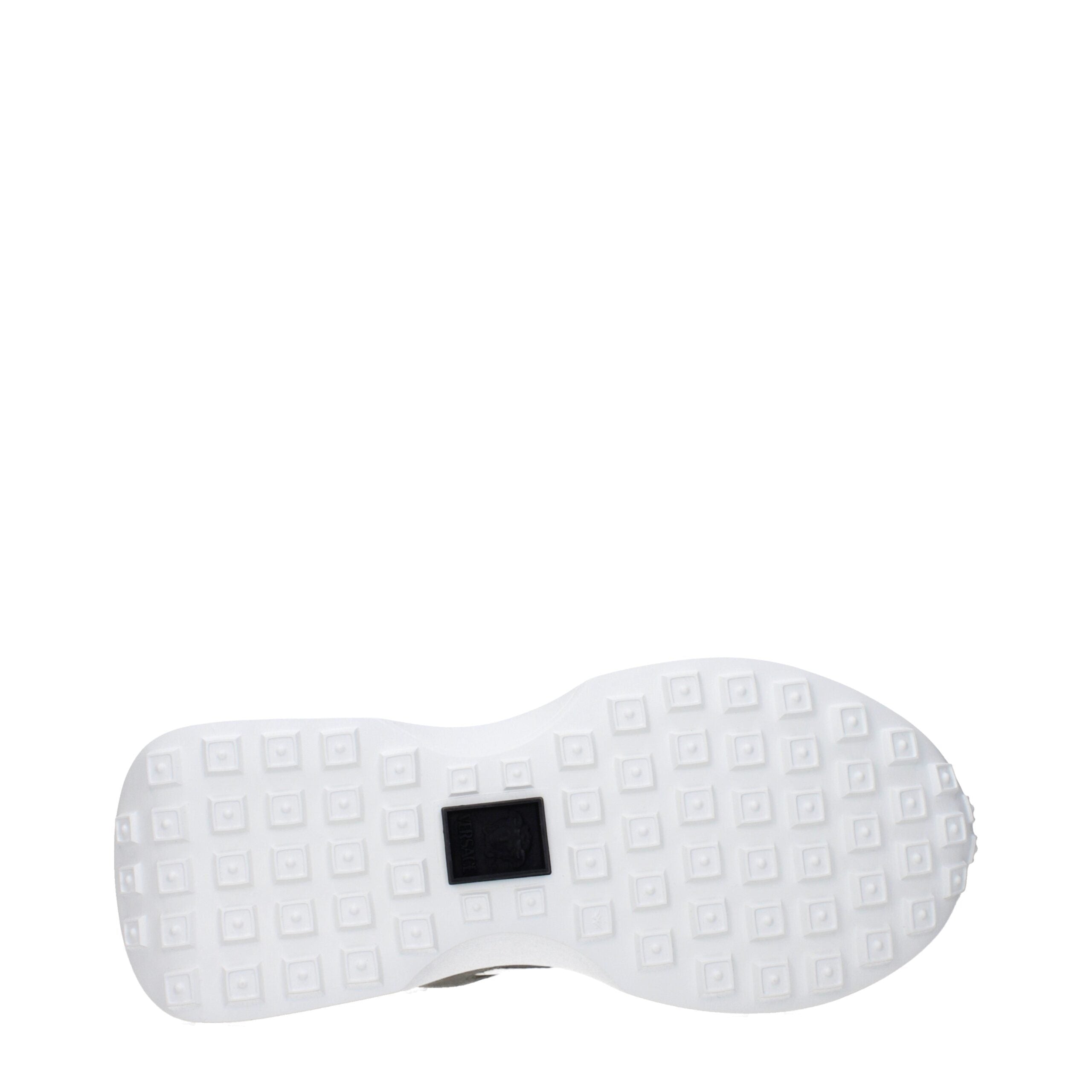 Versace Weißer Stoff Turnschuhe