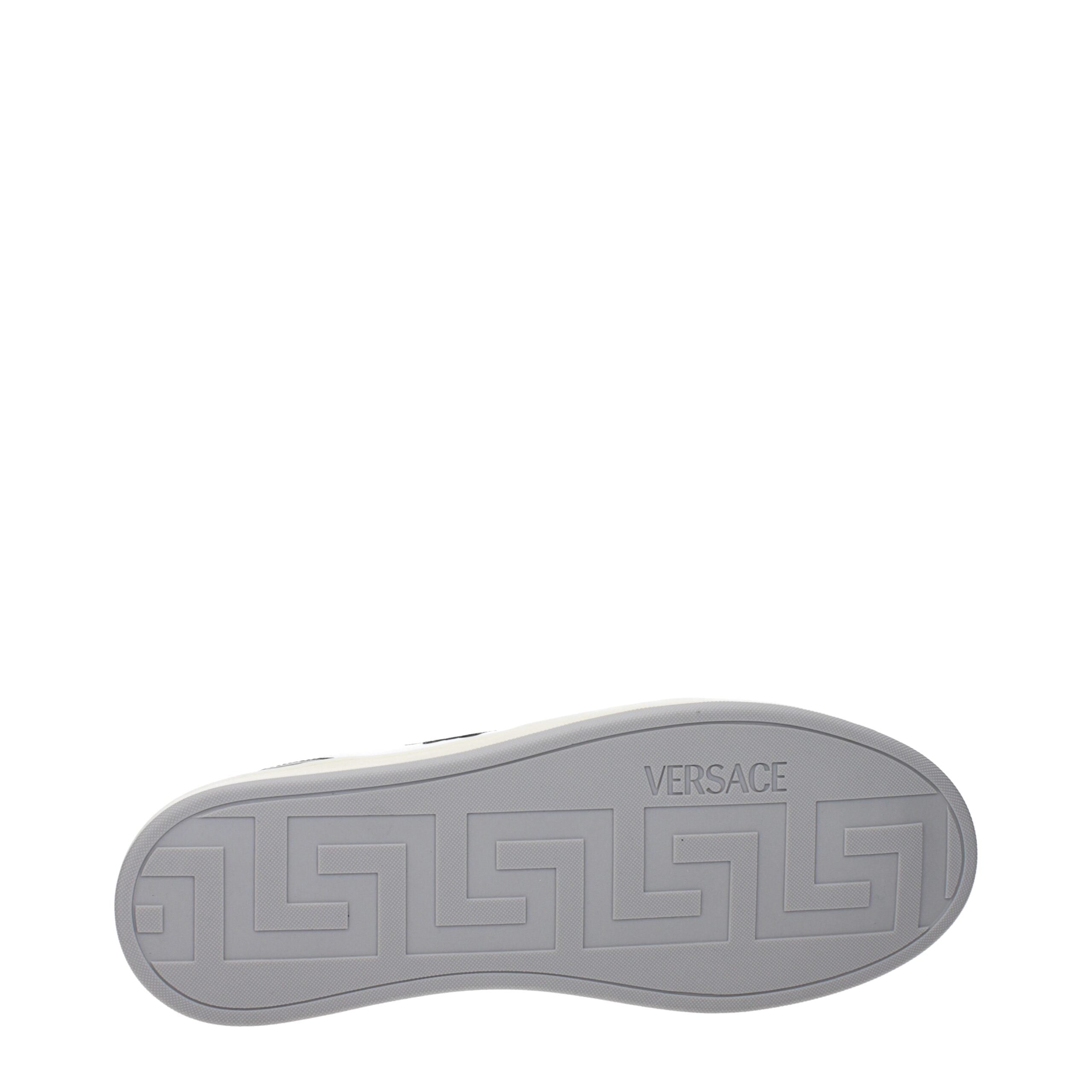 Versace Weiße Leder-Low Tops
